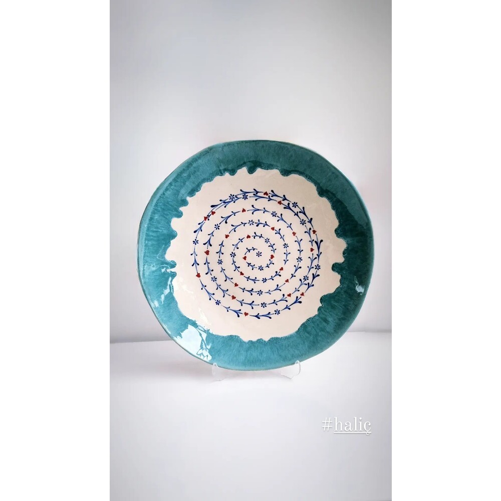 Stoneware Haliç Desen Kasa 35cm