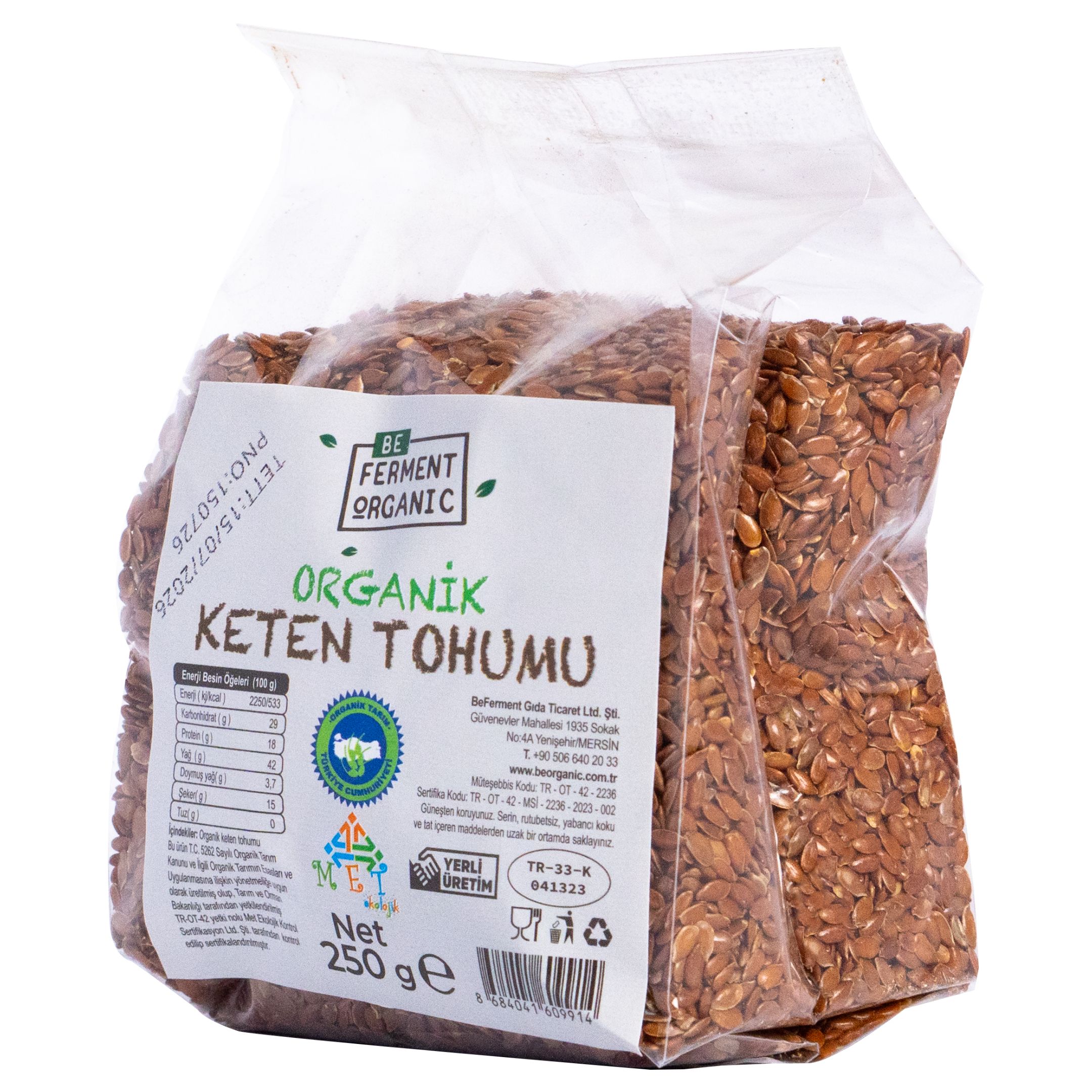 Organik Keten Tohumu 250 Gr