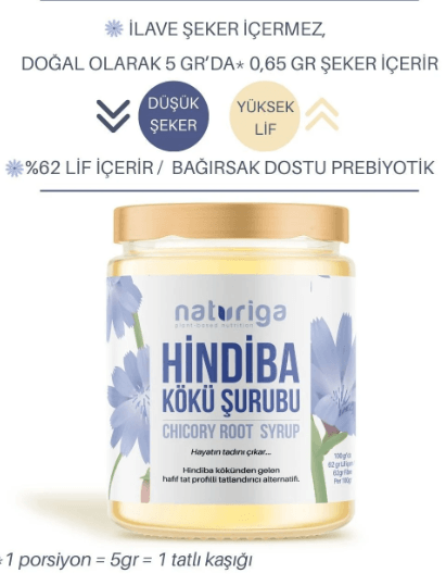 %100 Hindiba Kökü Şurubu 200gr.