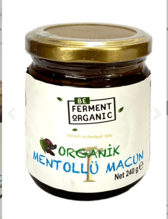 Organik Mentollü Macun 240 Gr