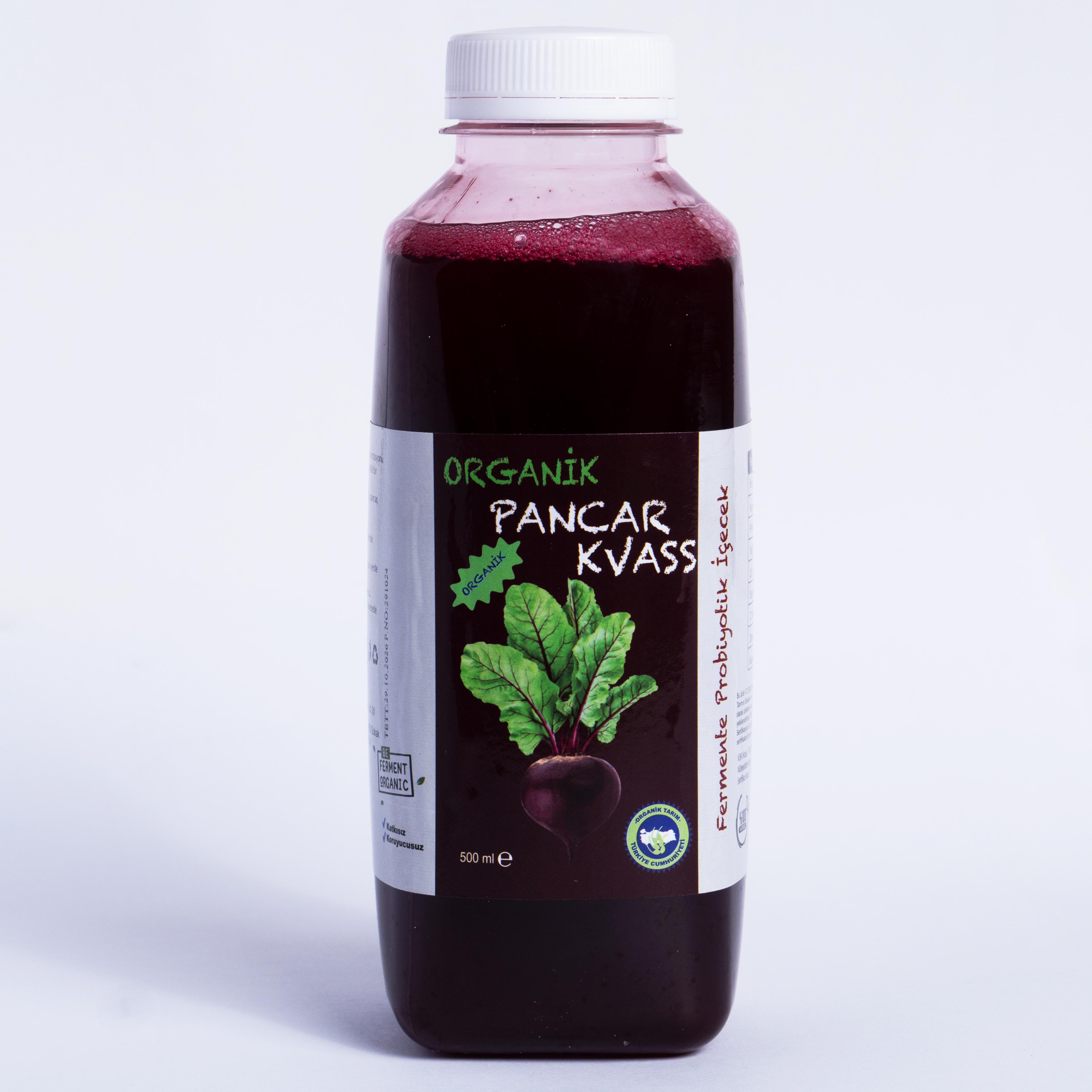 Organik Pancar Kvass Sade - 500 Ml