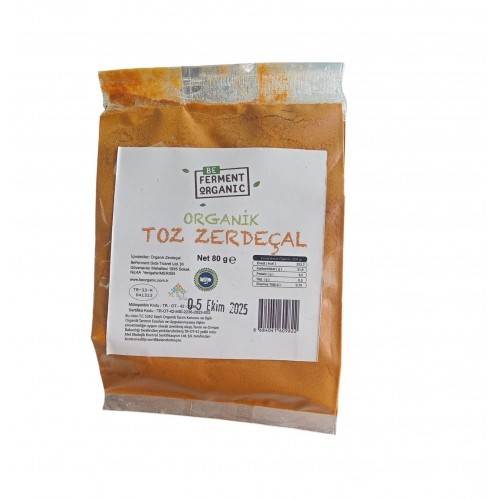 Organik Zerdeçal 80 Gr