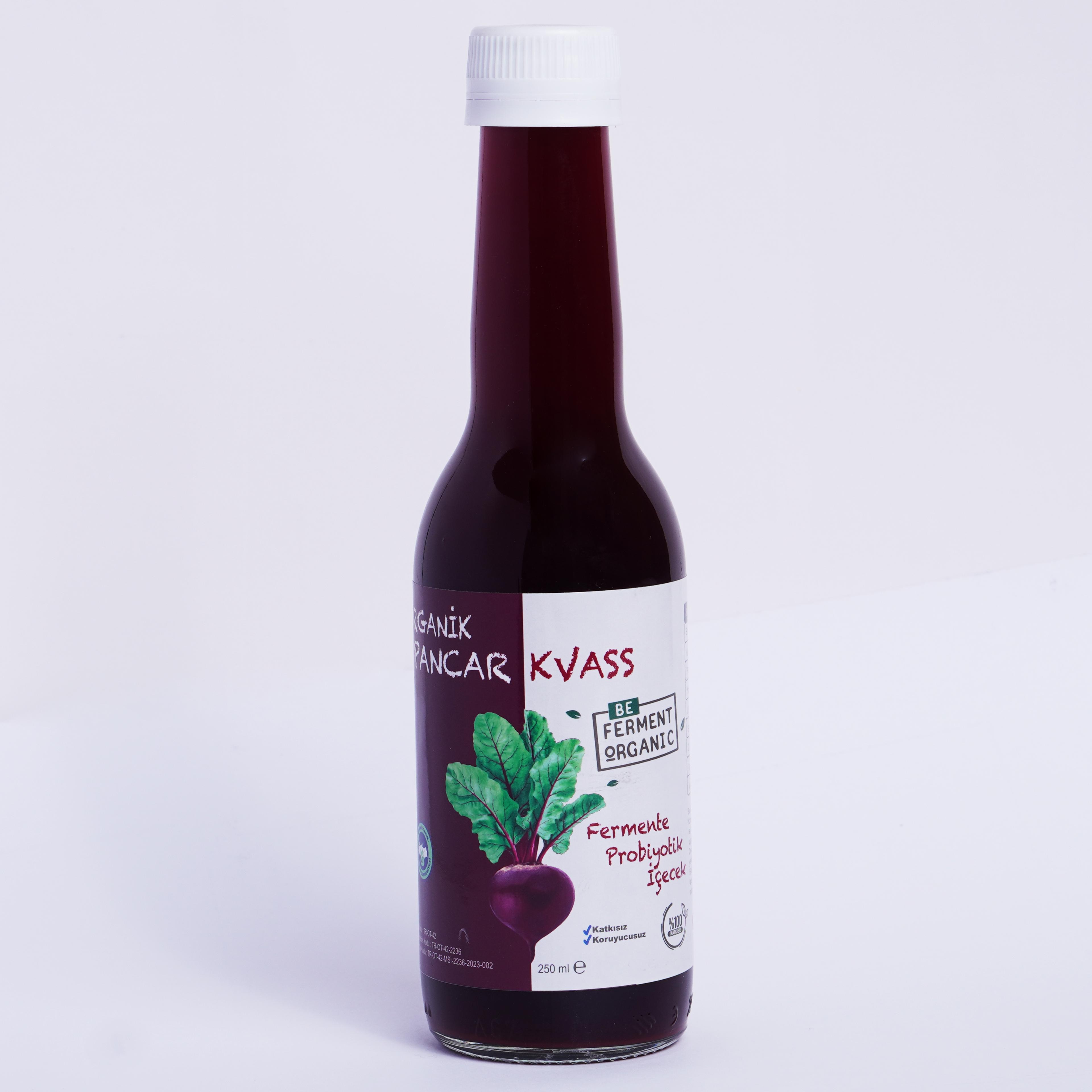 Organik Pancar Kvass Acılı - 250 Ml