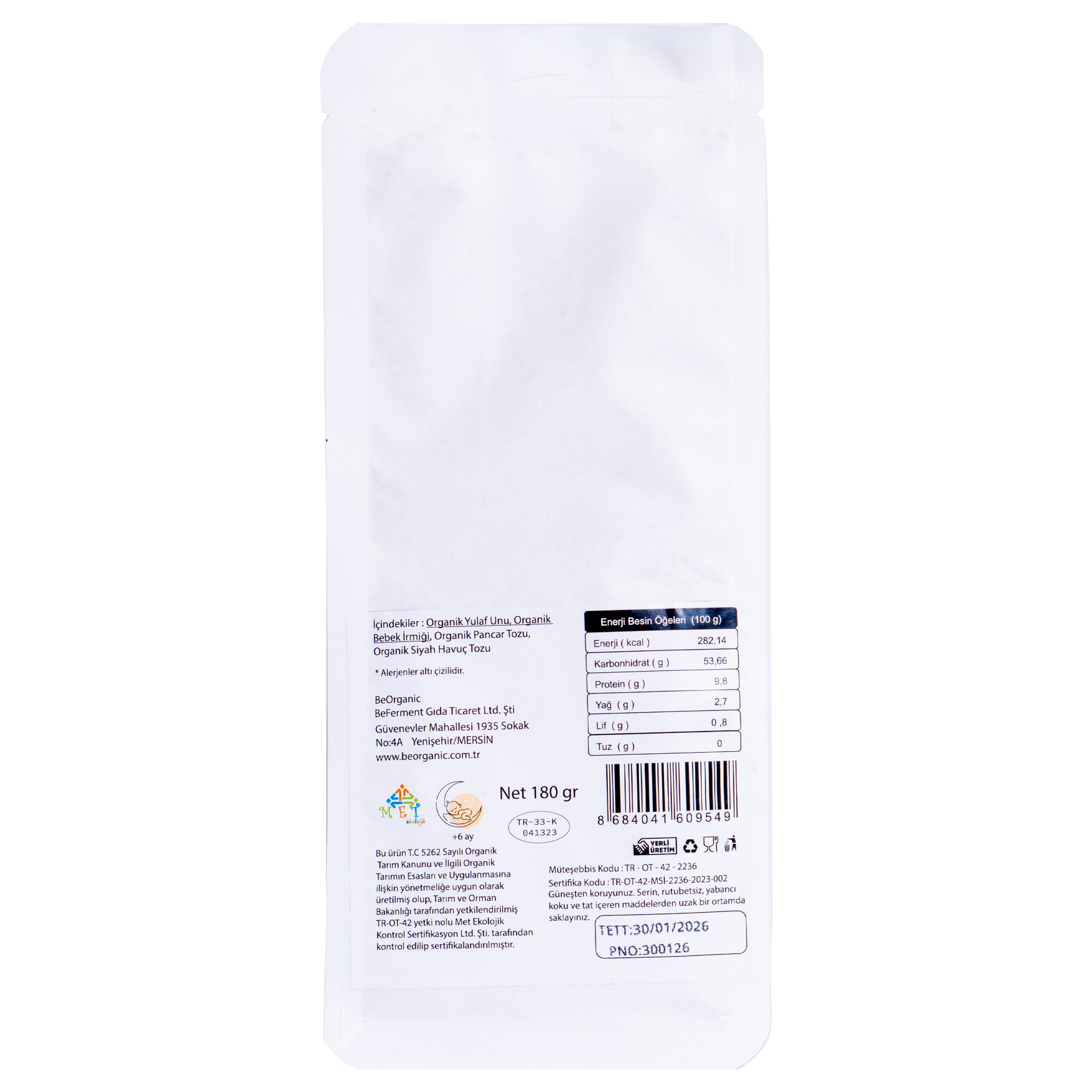 Organik Kırmızı Sebzeli Ek Gıda Çorbası 180 Gr