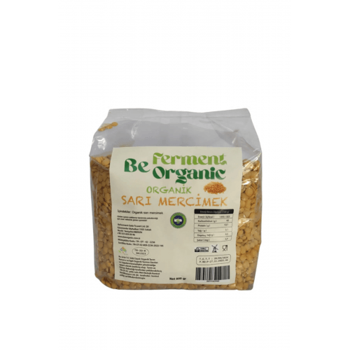 Organik Sarı Mercimek 800 Gr