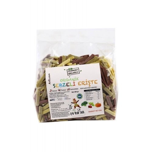 Organik Sebzeli Ev Eriştesi - 450 Gr