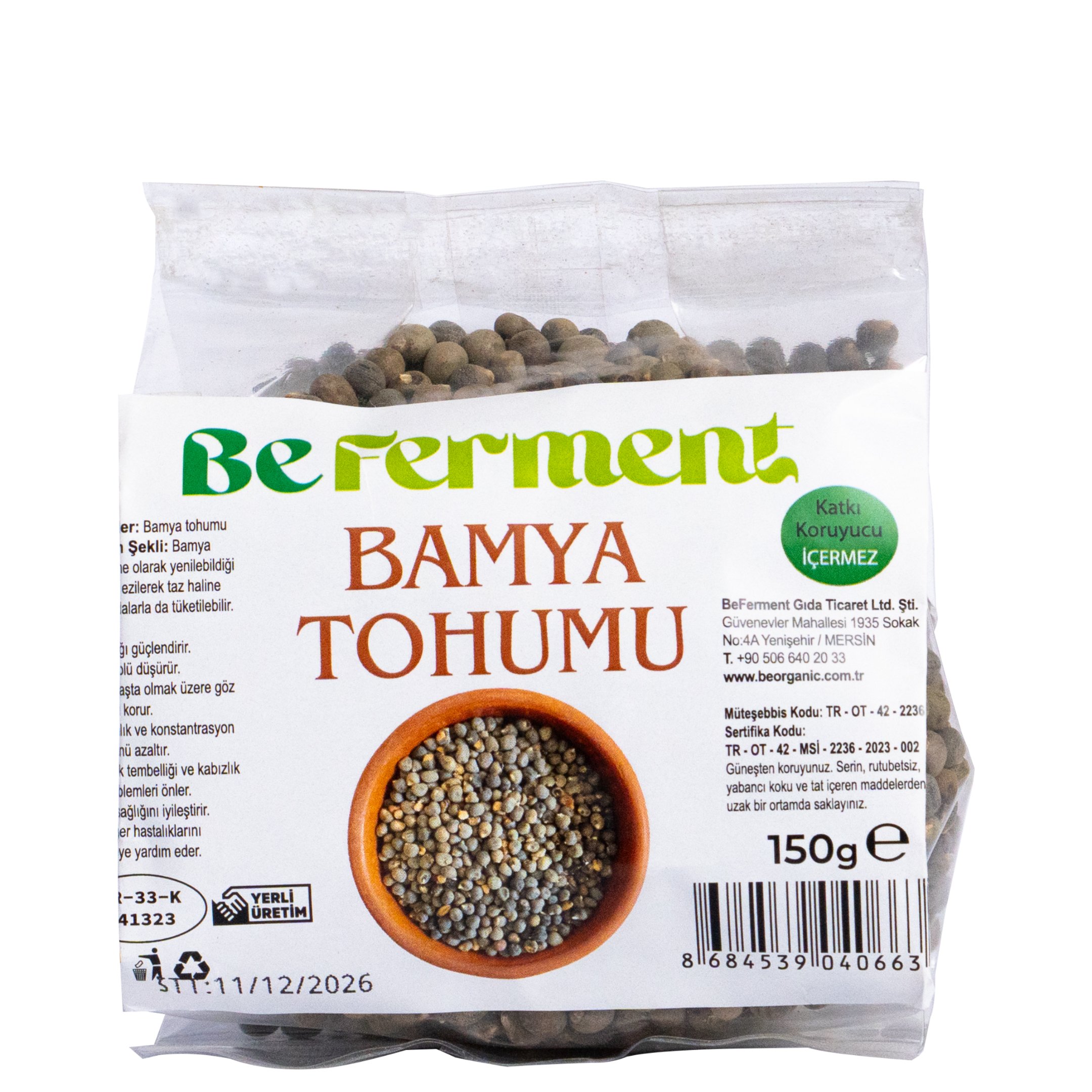 Bamya Tohumu 150 Gr