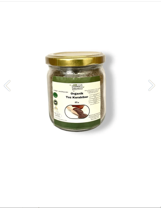 Organik Toz Karabiber 85 Gr