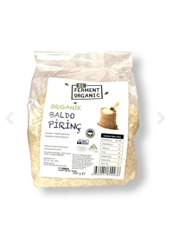 Organik Baldo Pirinç 800 Gr