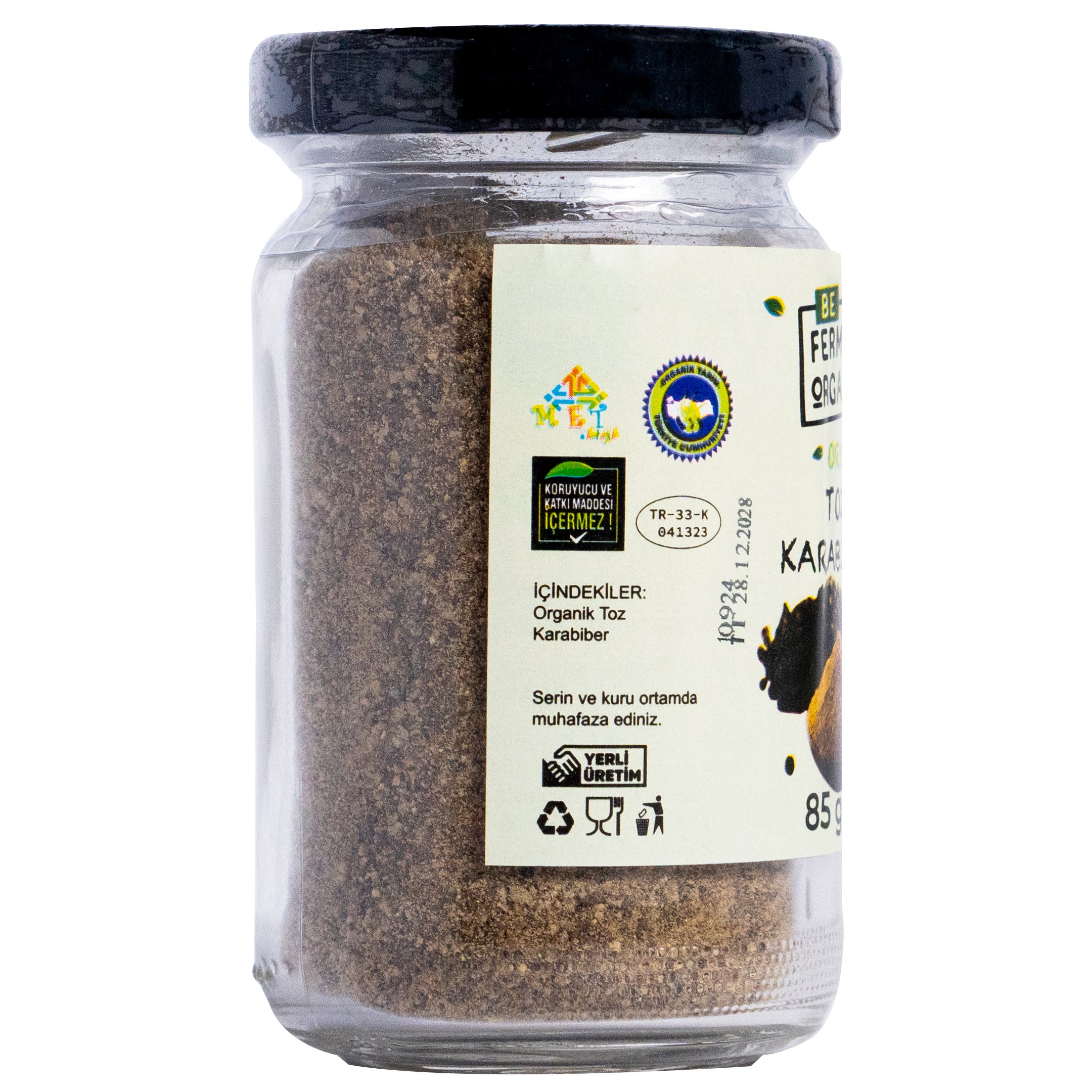 Organik Toz Karabiber 85 Gr