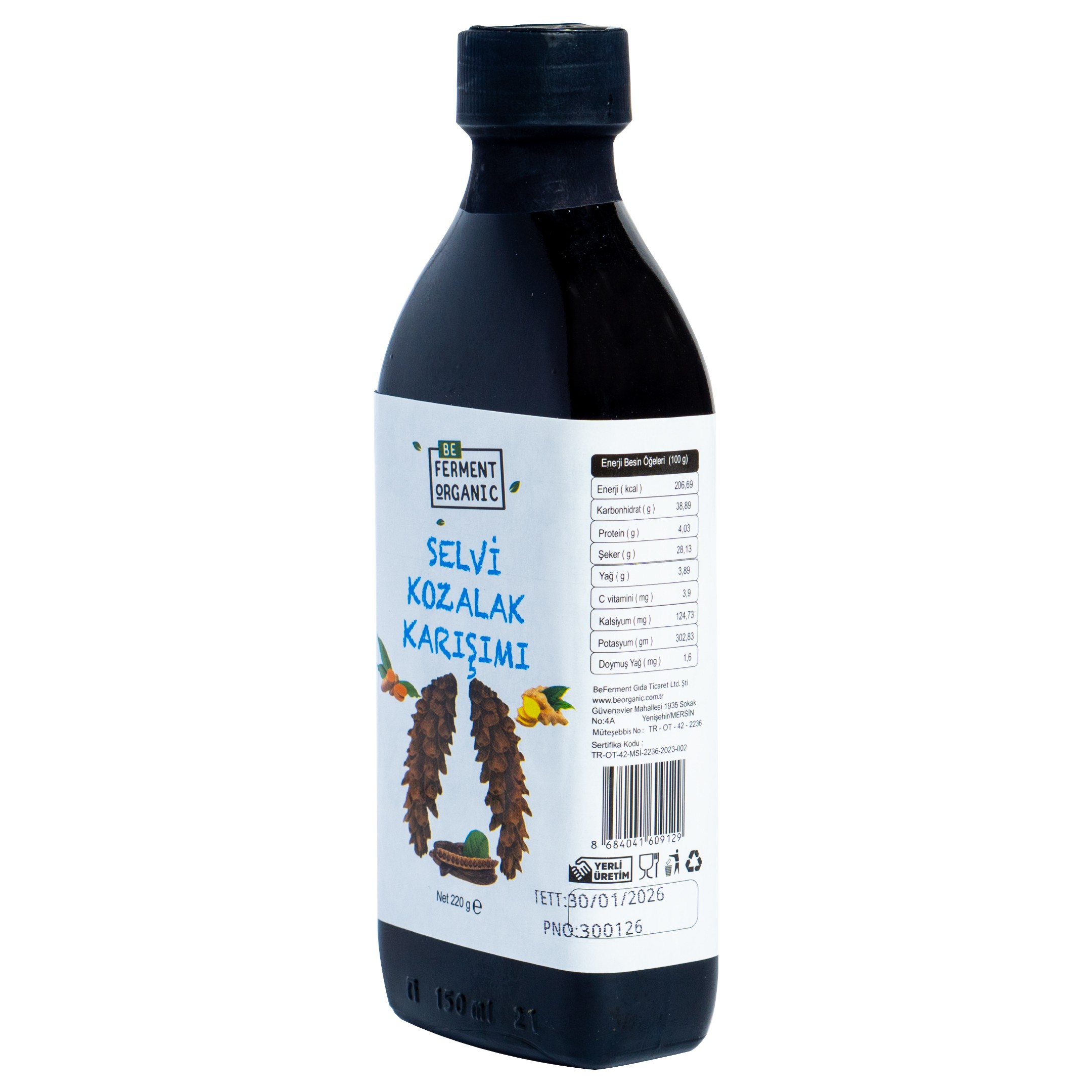 Organik Çam Kozalağı Mix 220 Gr