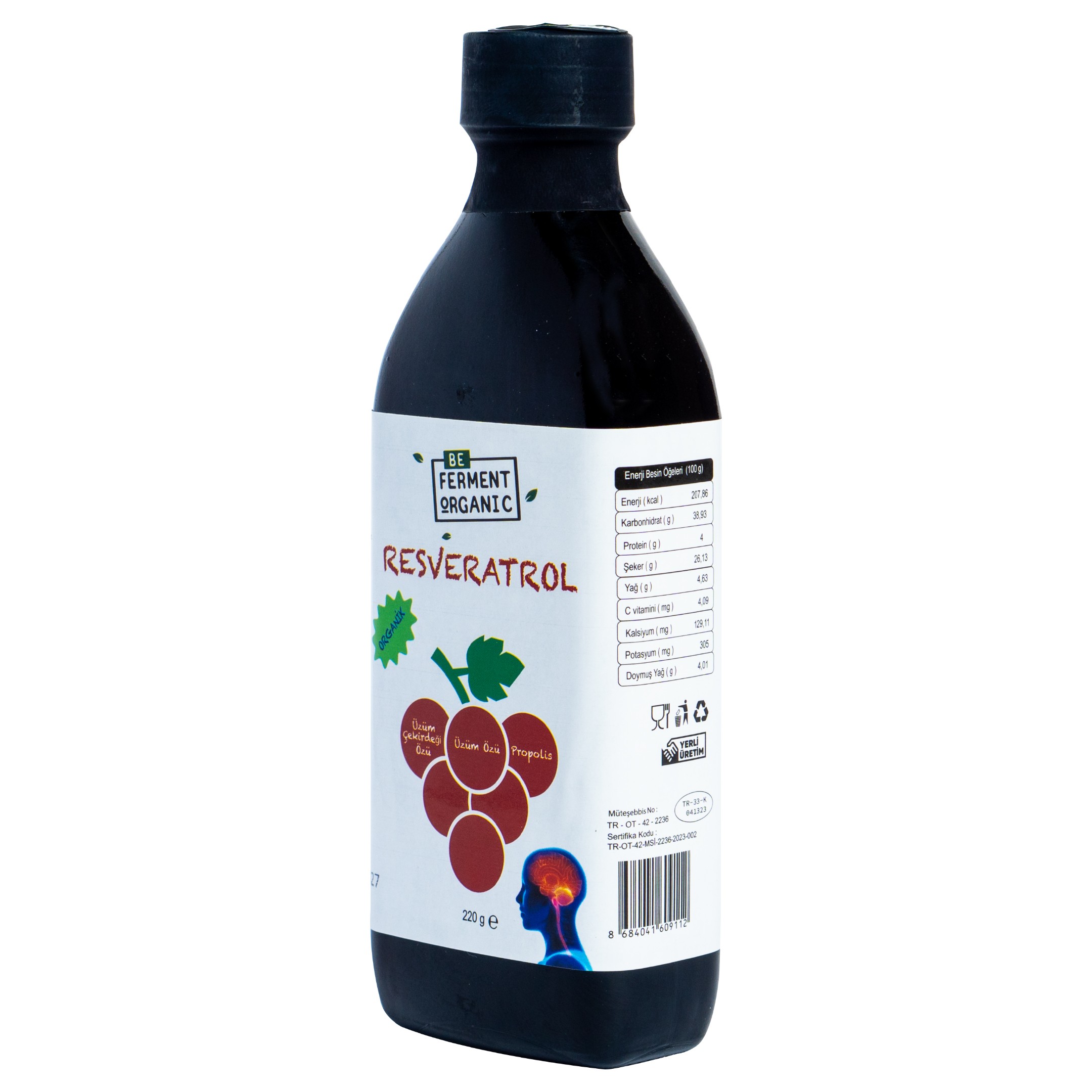 Organik Resveratrol 220 Gr