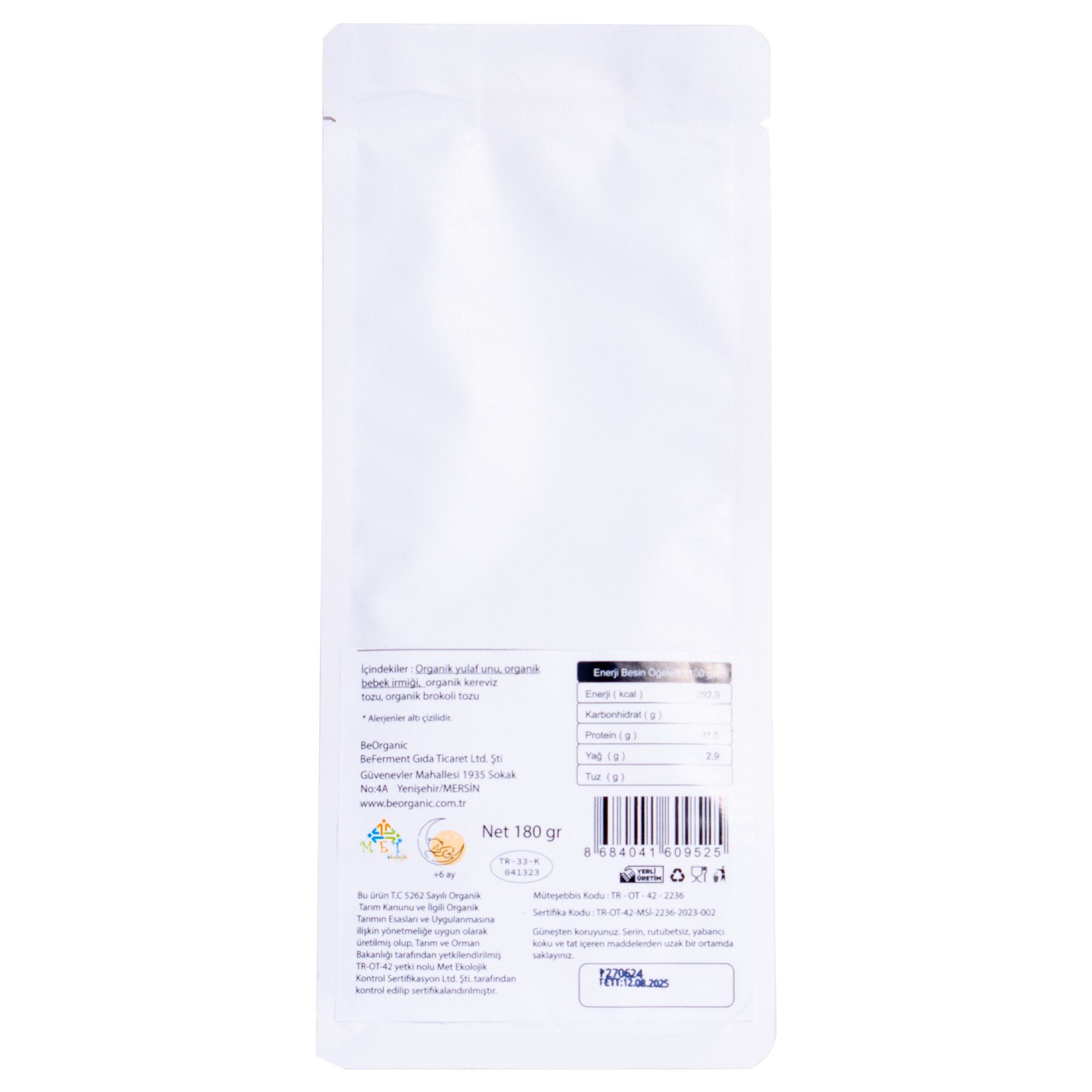 Organik Yeşil Çorba Karışımı 180 Gr