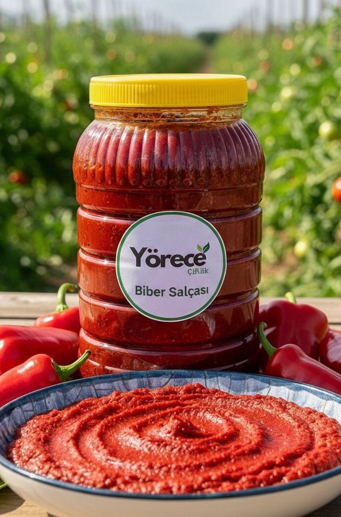 Yörece Çiftlik Doğal Biber Salçası – Katkısız, Ev Yapımı ve Güneşte Kurutulmuş Lezzet