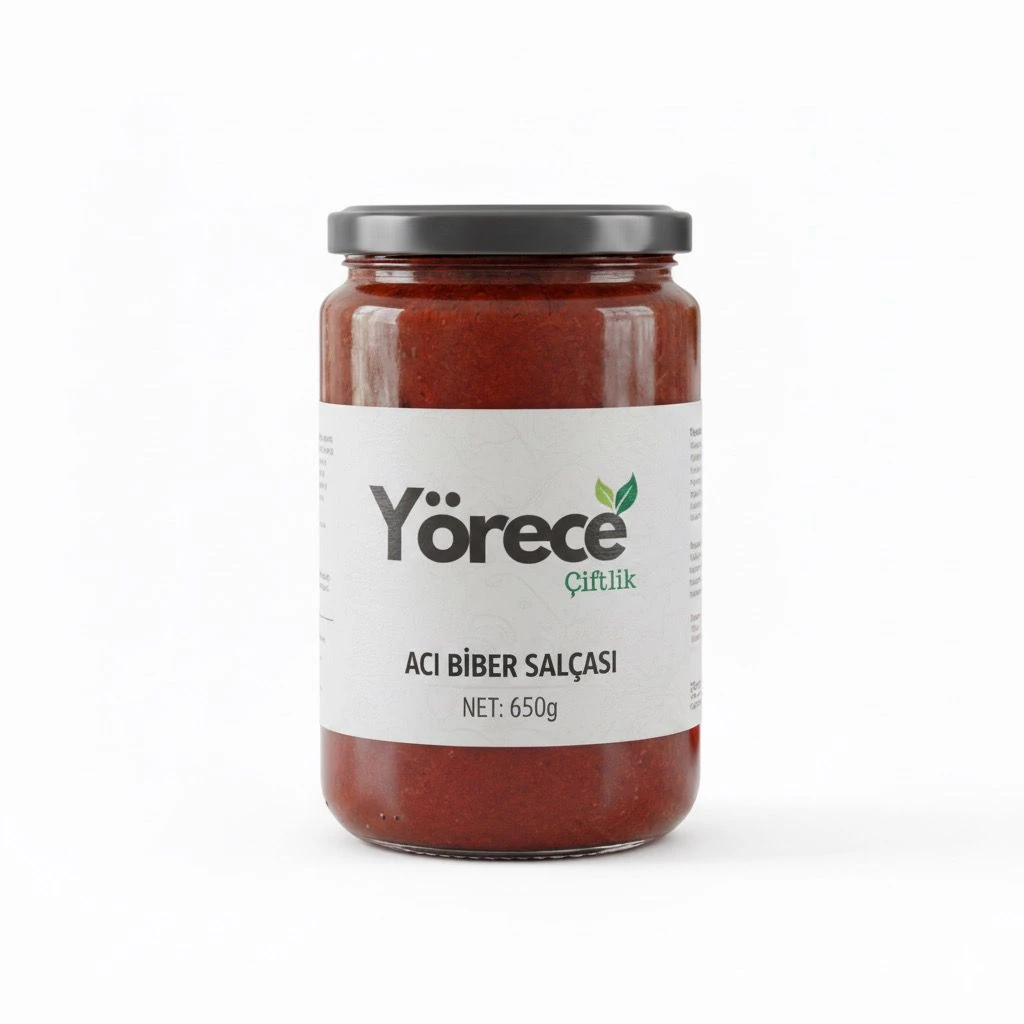 Yörece Çiftlik Doğal Biber Salçası – Katkısız, Ev Yapımı ve Güneşte Kurutulmuş Lezzet