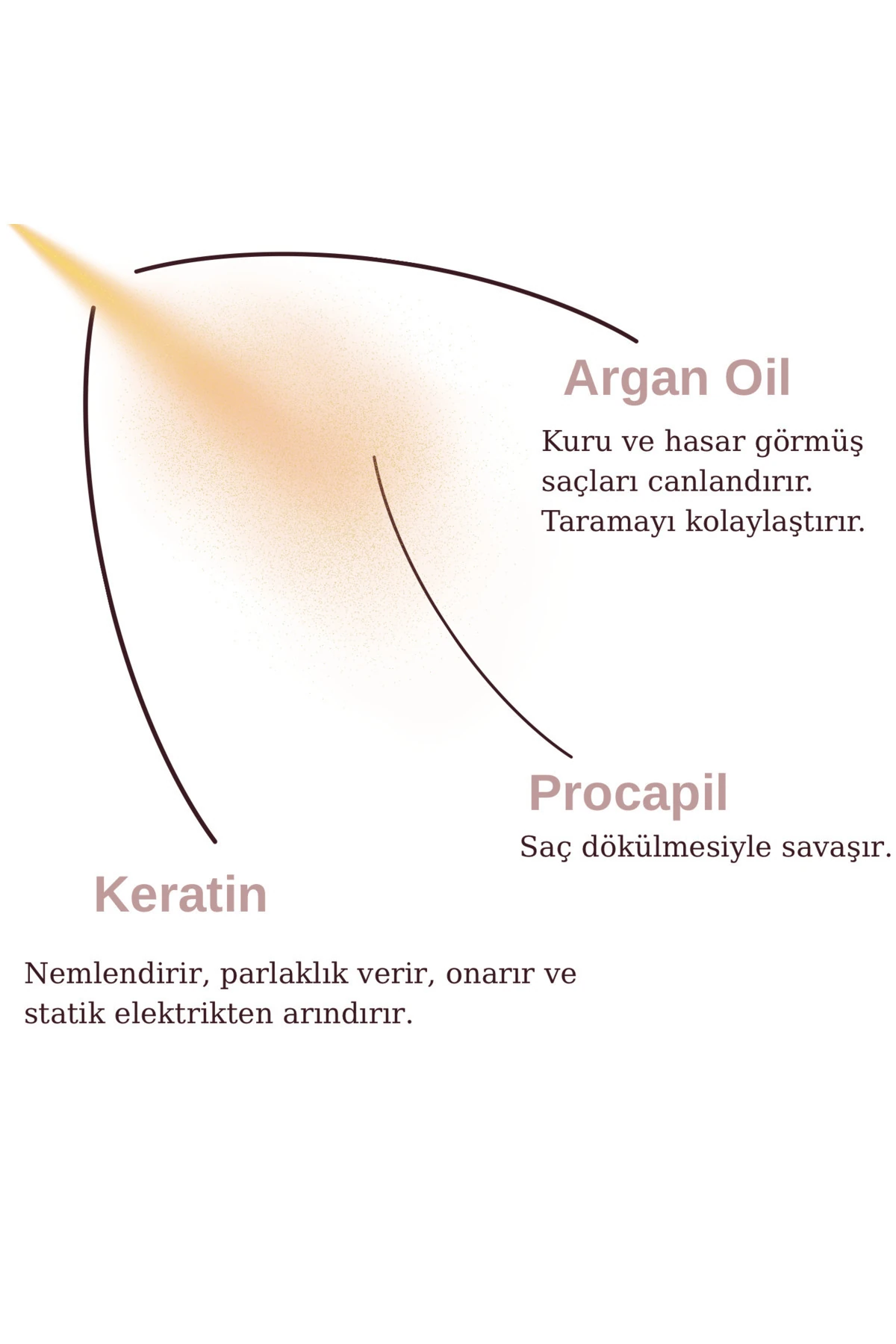 Güçlendirici Canlandırıcı Saç Bakım Spreyi | Hair Care Spray (Keratin, Procapil, Vit. E)