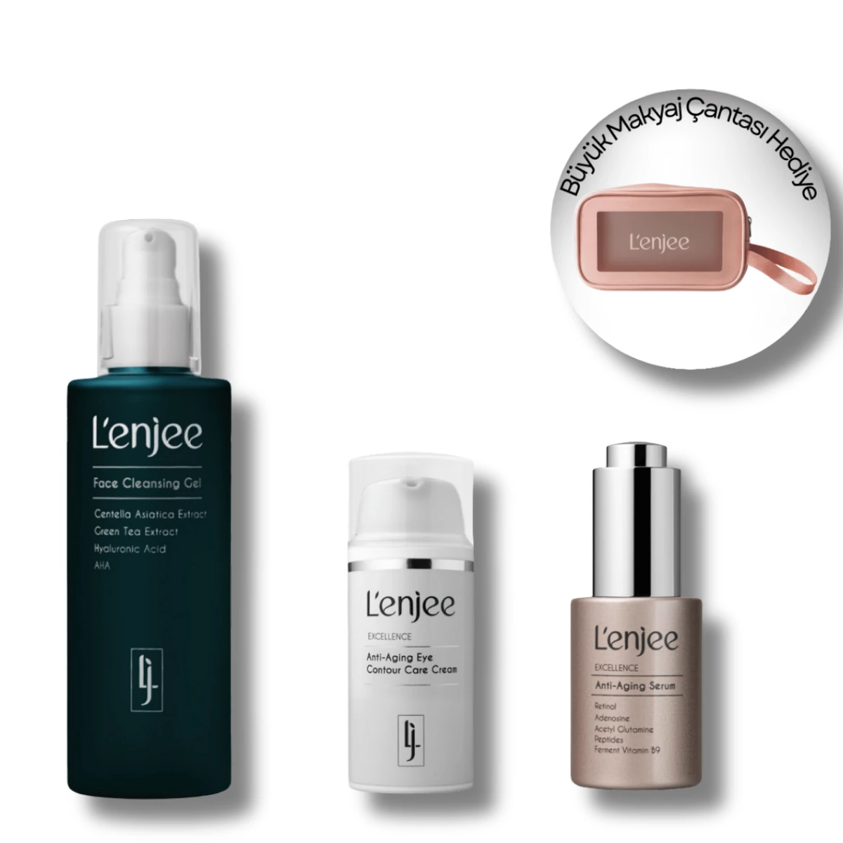 Yaşlanma Karşıtı Bakım Seti- Büyük Makyaj Çantası Hediyeli