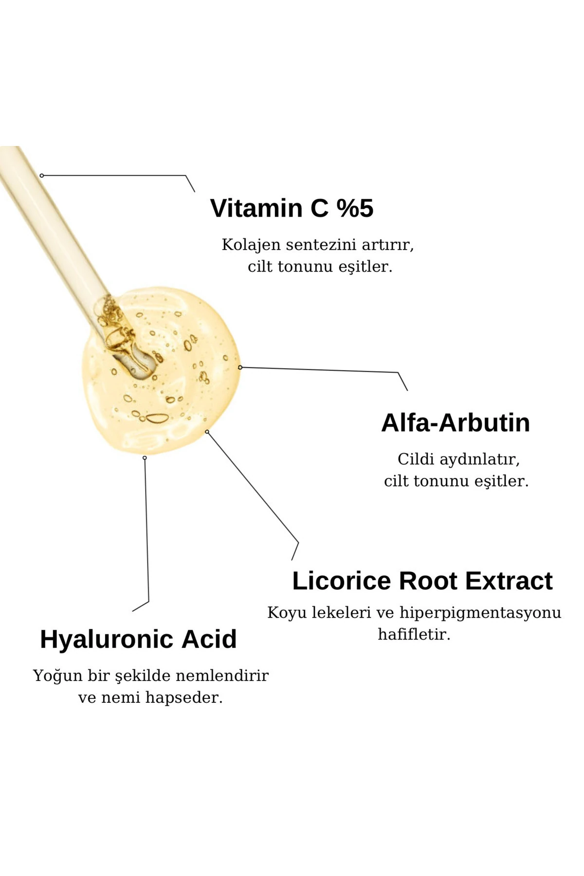 Aydınlatıcı Ve Ton Eşitleyici Serum | Tone-up Brightening Serum (VİTAMİN C %5, ALPHA ARBUTİN)