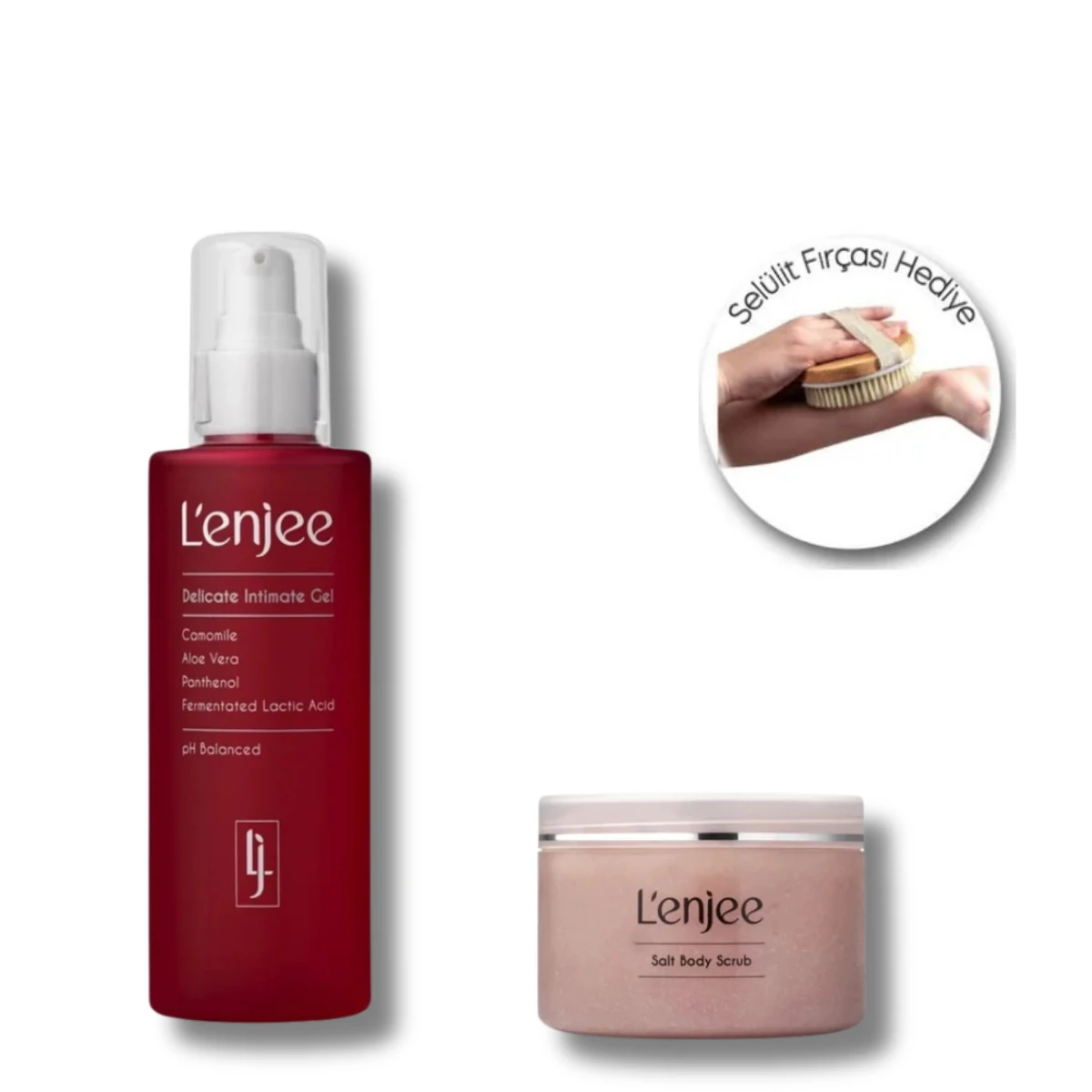 Vücut Bakım Seti - Selülit Fırçası Hediyeli