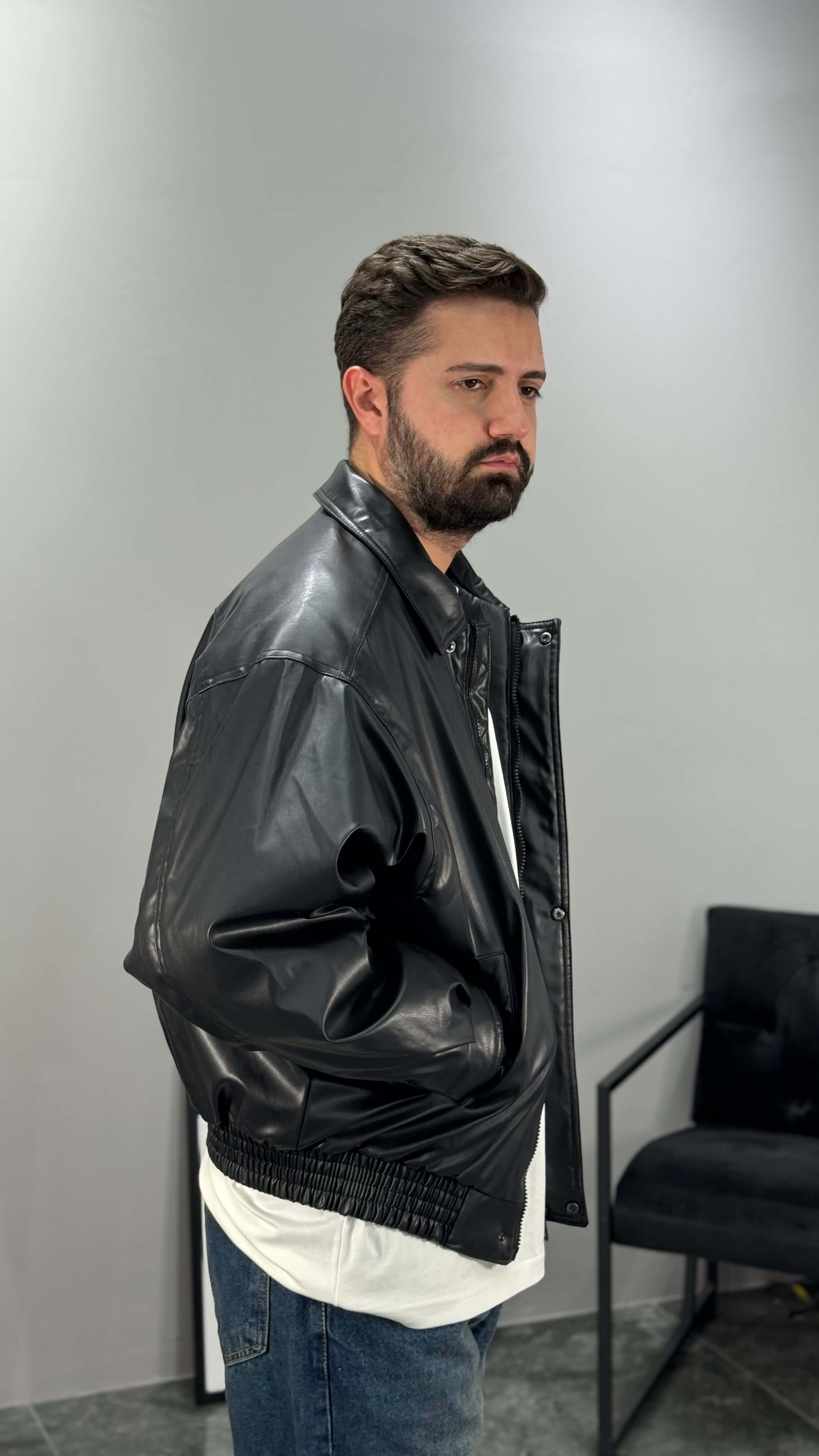 Vintage Deri Bomber Mont