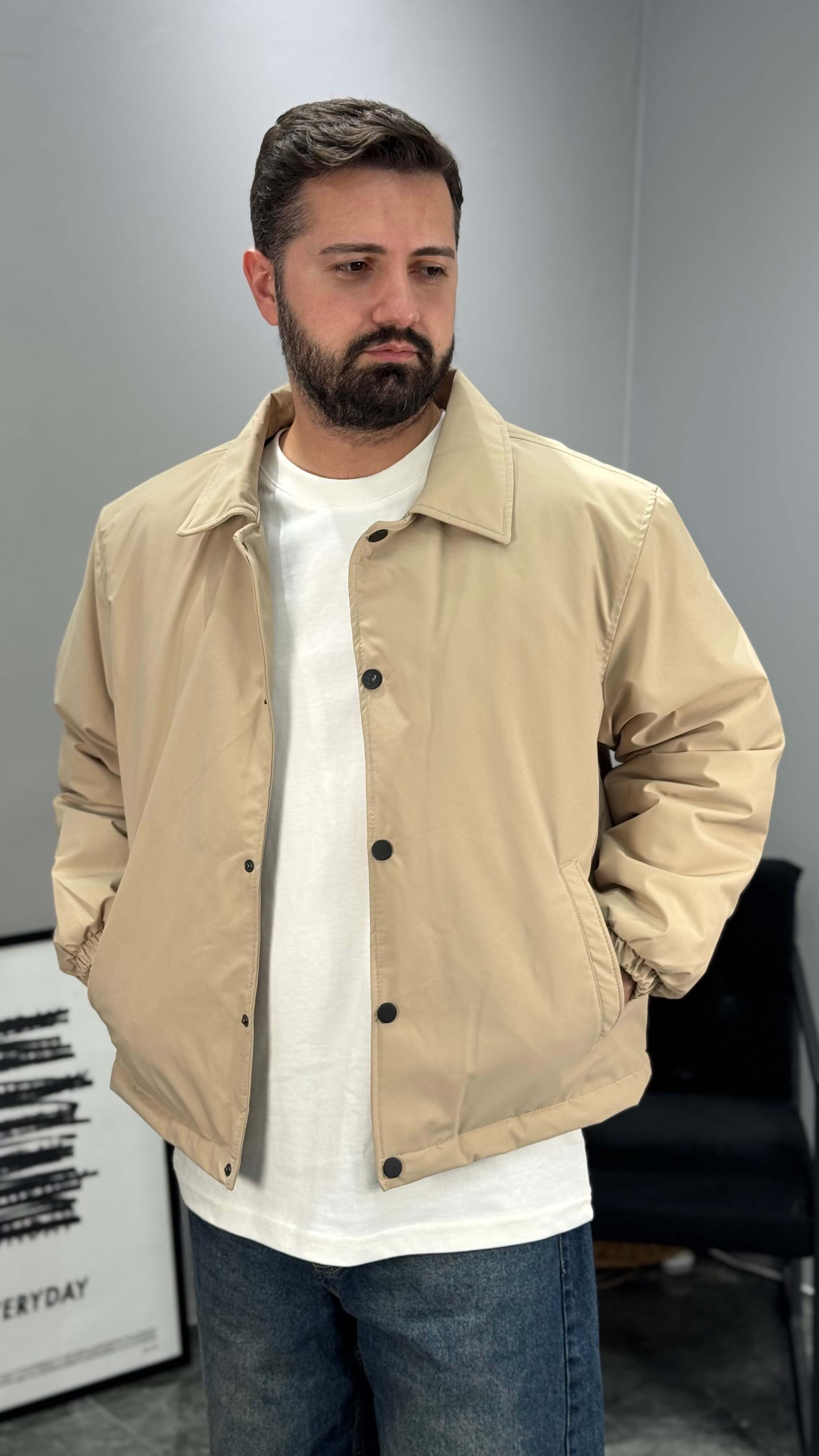 Liora Kapitoneli Bomber Mont - Krem