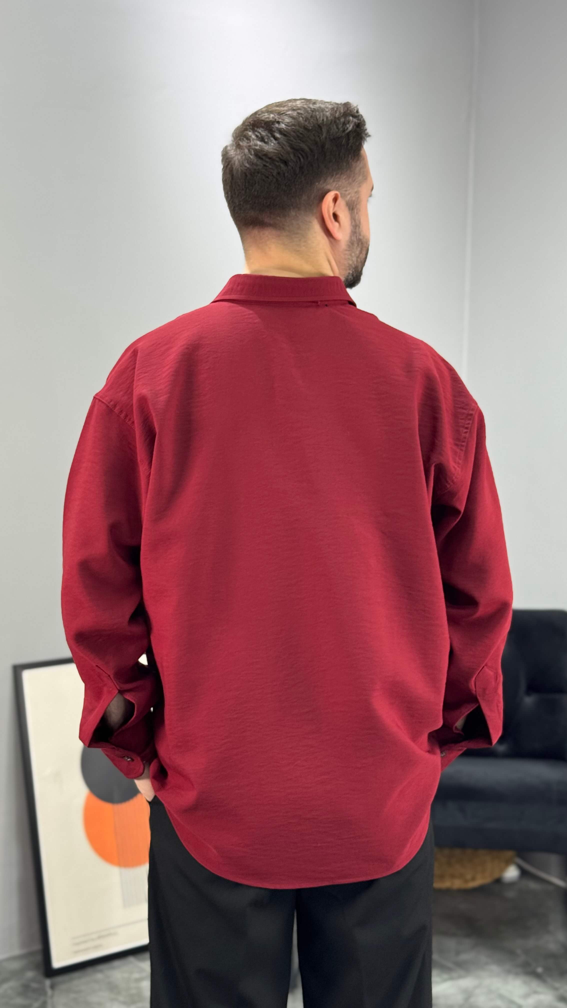 Premium Kışlık Modal Oversize Erkek Gömlek