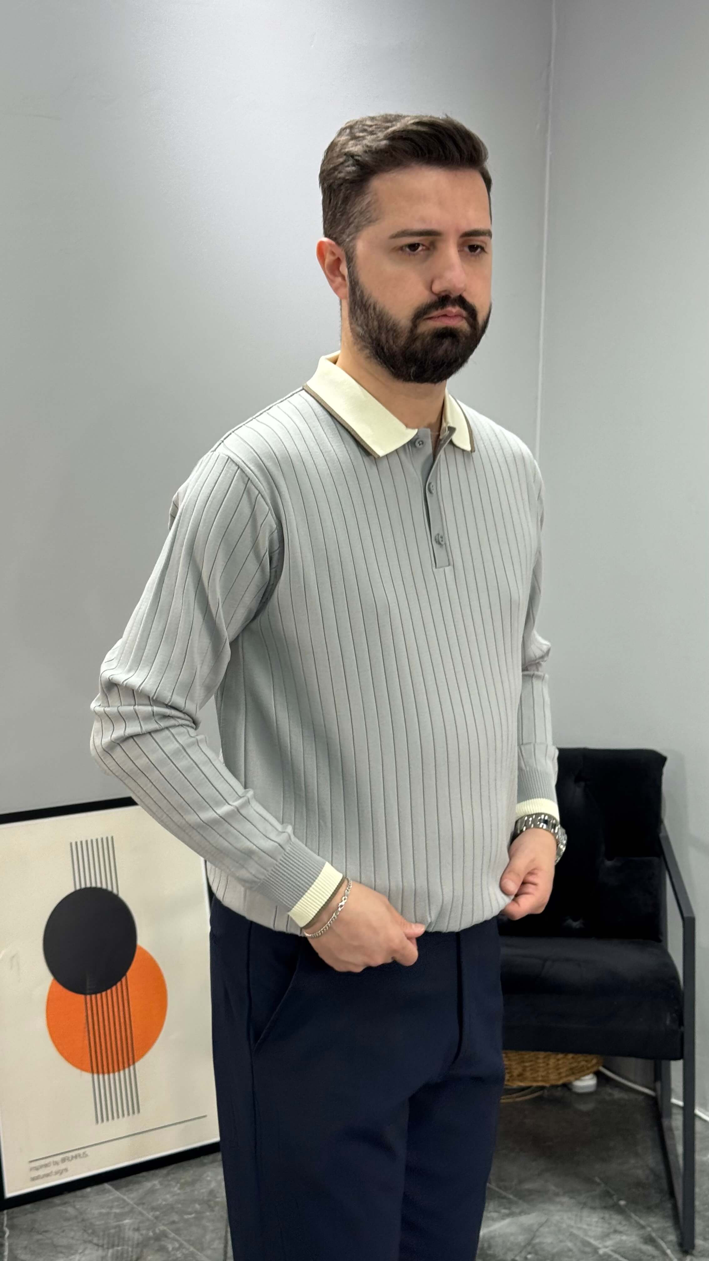 Fiero Premium Fitilli Triko - Gri