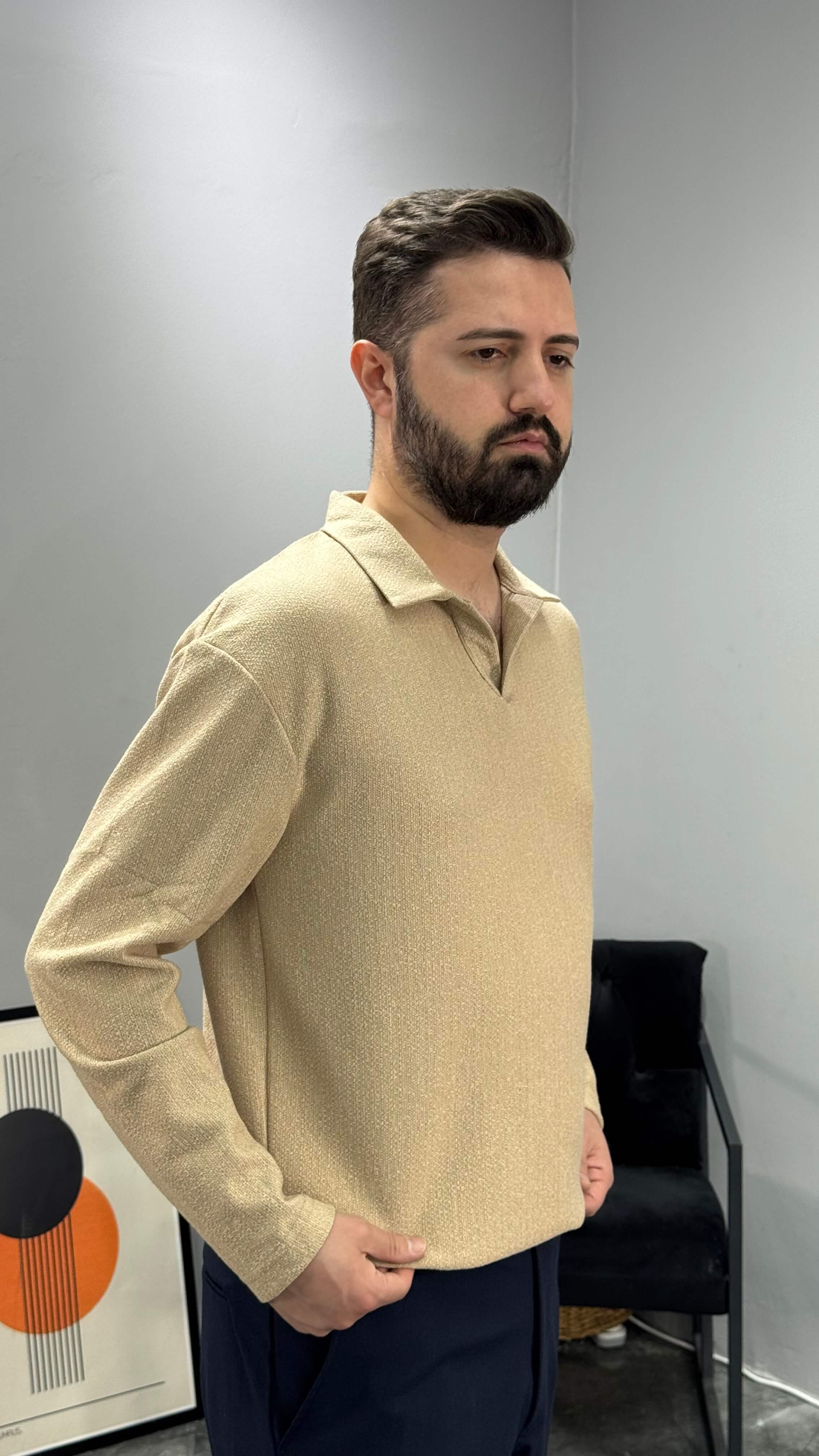 Rivalle Regular Fit Polo Kazak - Bej