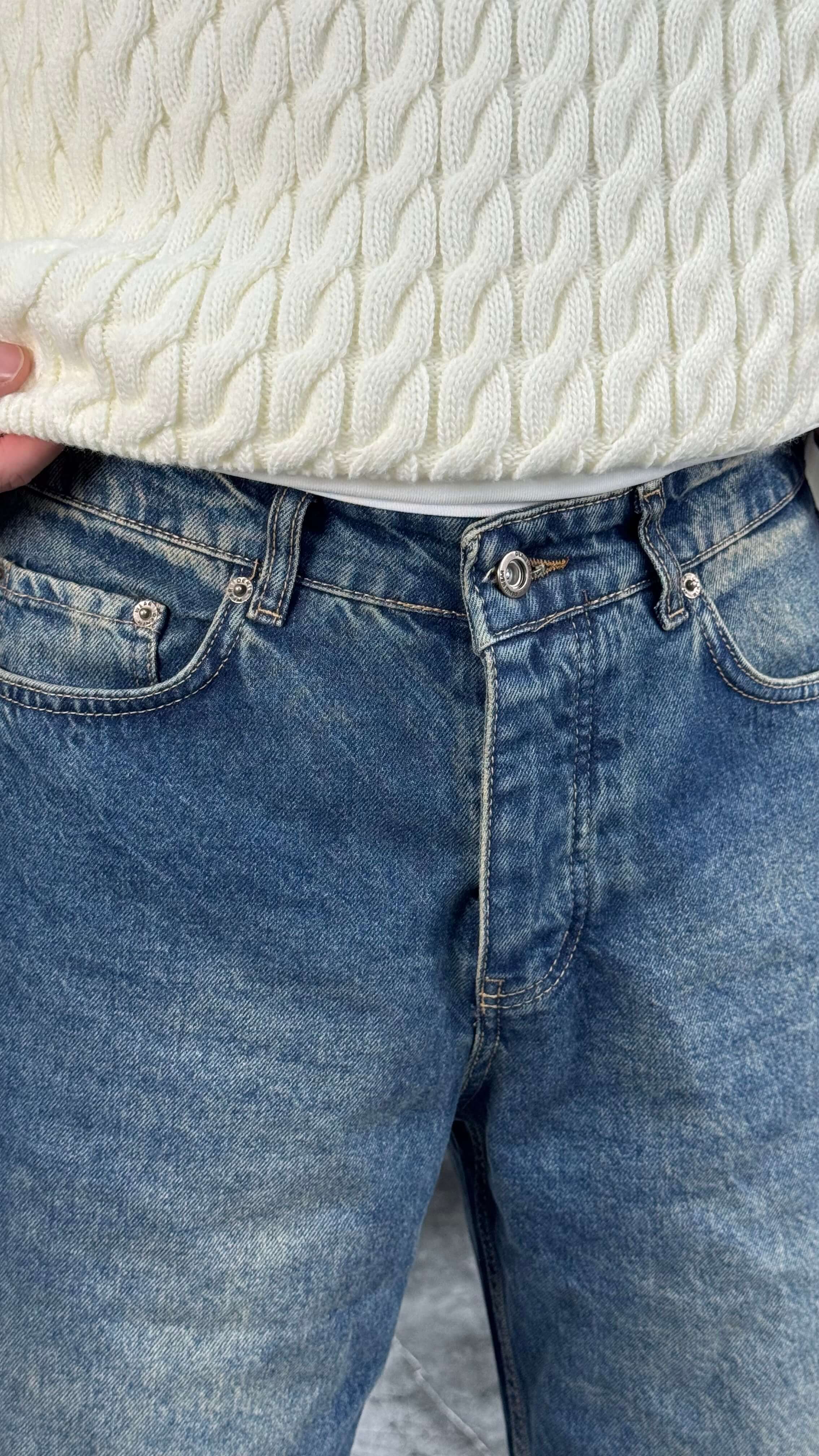 Retro Blue Baggy Jean - Retro Blue