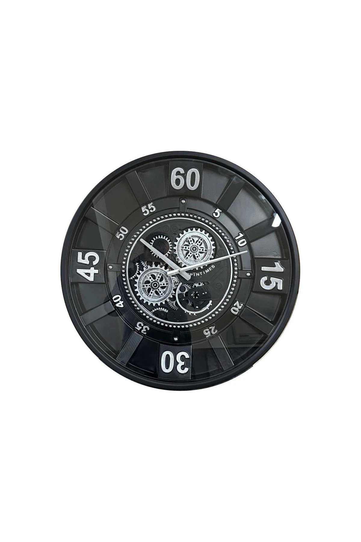 Siyah Kadranlı Çarklı Duvar Saati