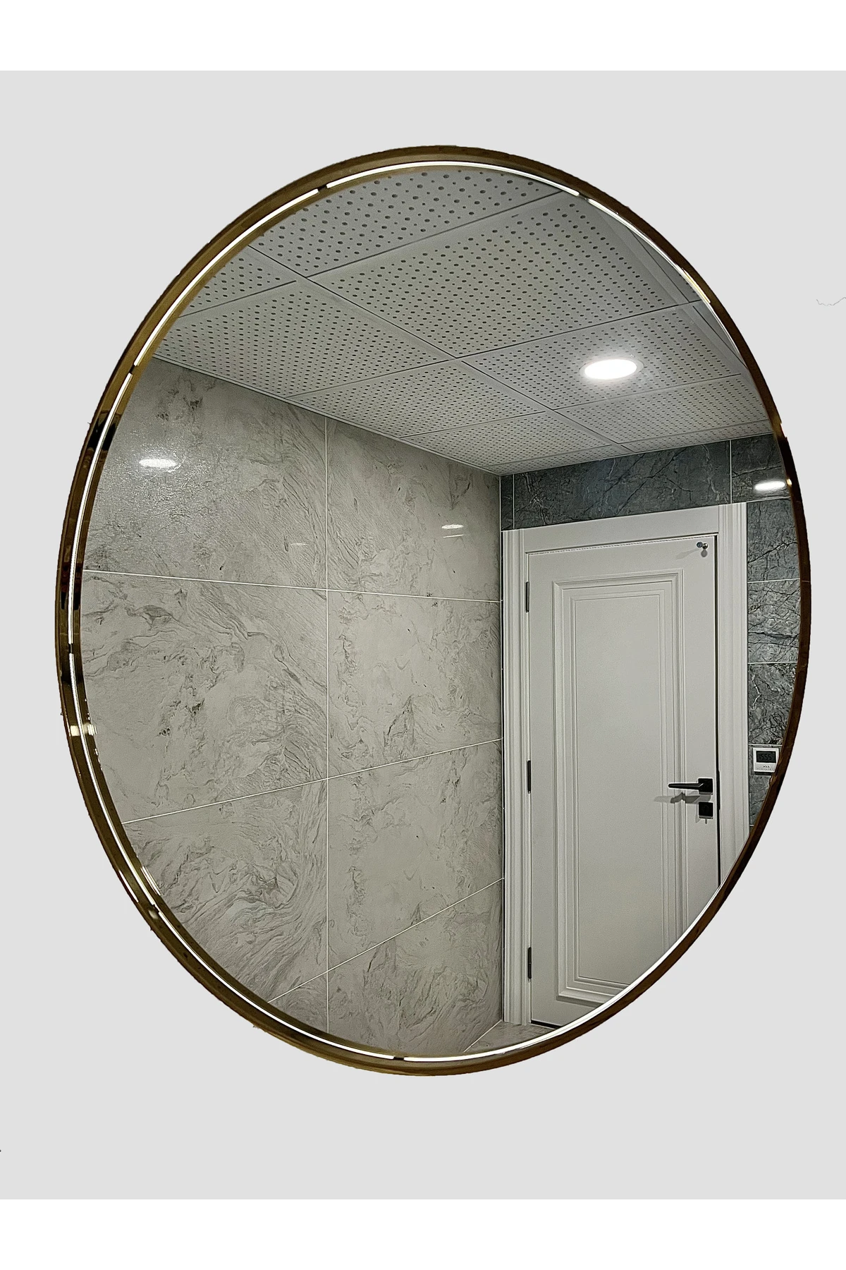 Paslanmaz Çelik Dekoratif Duvar Aynası