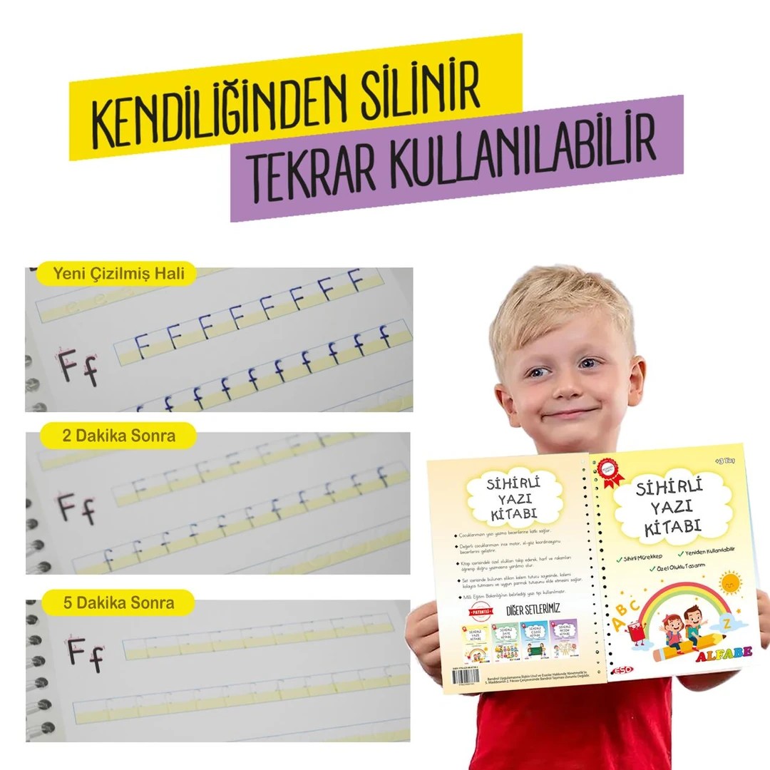 Eso Sihirli Yazı Ve Sayı Kitabı - Eğitici Ve Eğlenceli Aktivite Kitabı