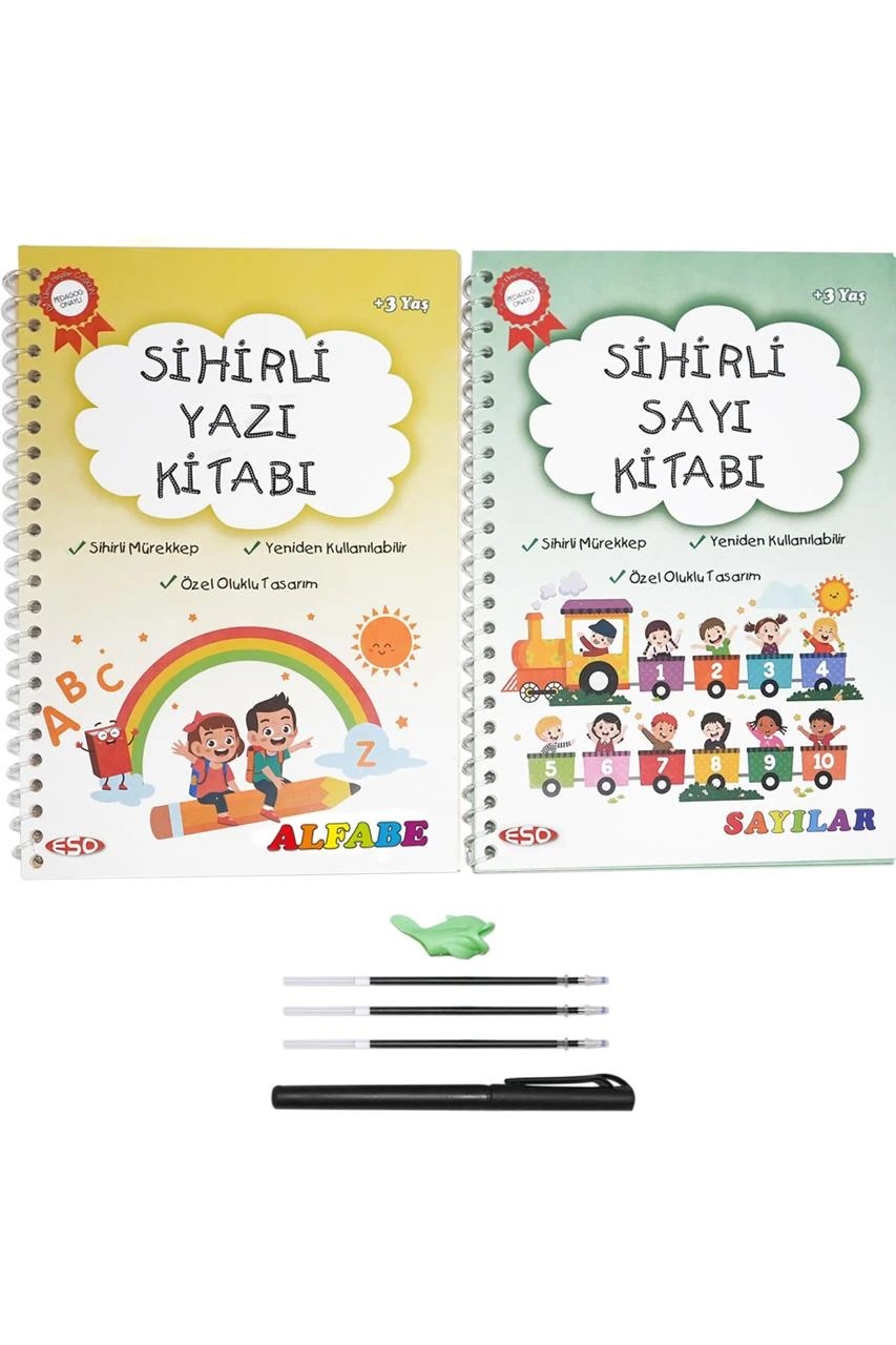 Eso Sihirli Yazı Ve Sayı Kitabı - Eğitici Ve Eğlenceli Aktivite Kitabı