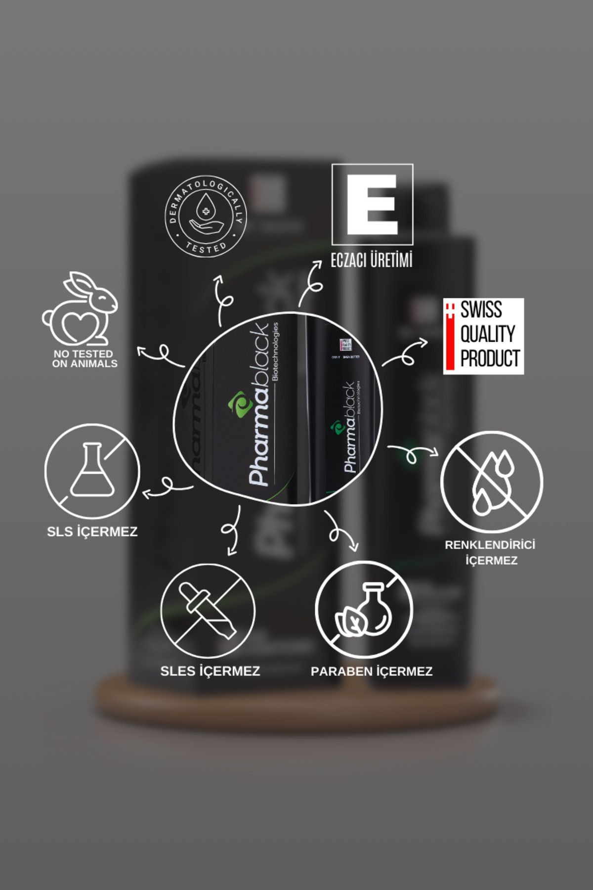 PHARMABLACK - Besleyici Saç Bakım Kremi - Hair Conditioner 5 adet