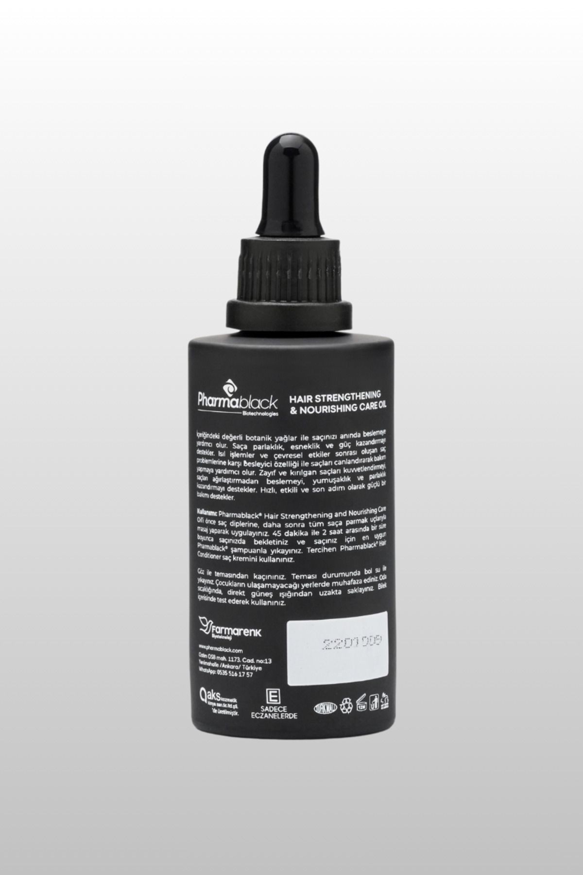PHARMABLACK - Dökülme Karşıtı, Hızlı Saç Uzatma, Besleyici Ve Onarıcı Saç Bakım Yağı 50 Ml 2 adet