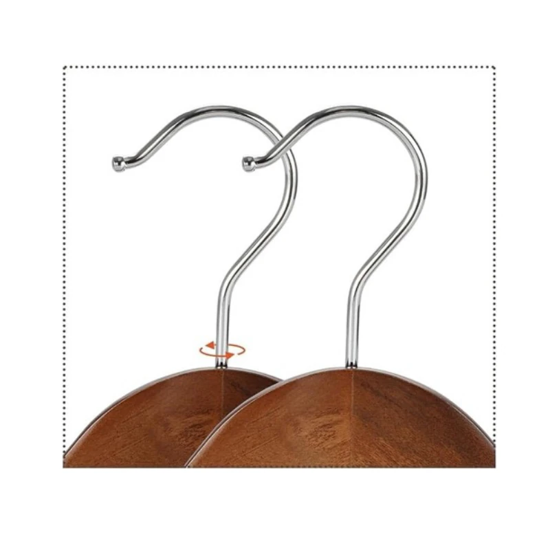 Ceviz Ahşap Pabuçlu Ceket Takım Elbise Askısı