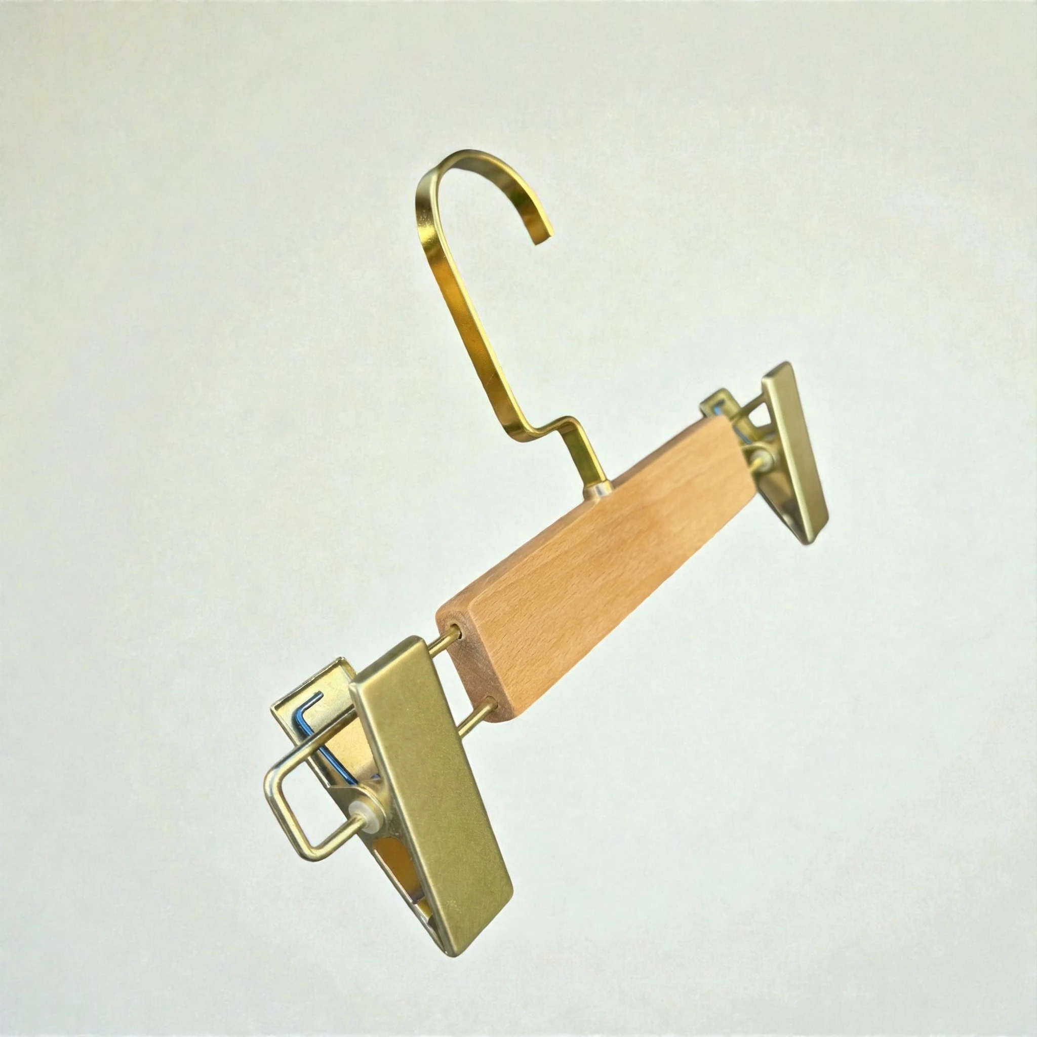 Naturel Ahşap Bebek&Çocuk Pantolon Askısı Amerikan Kanca