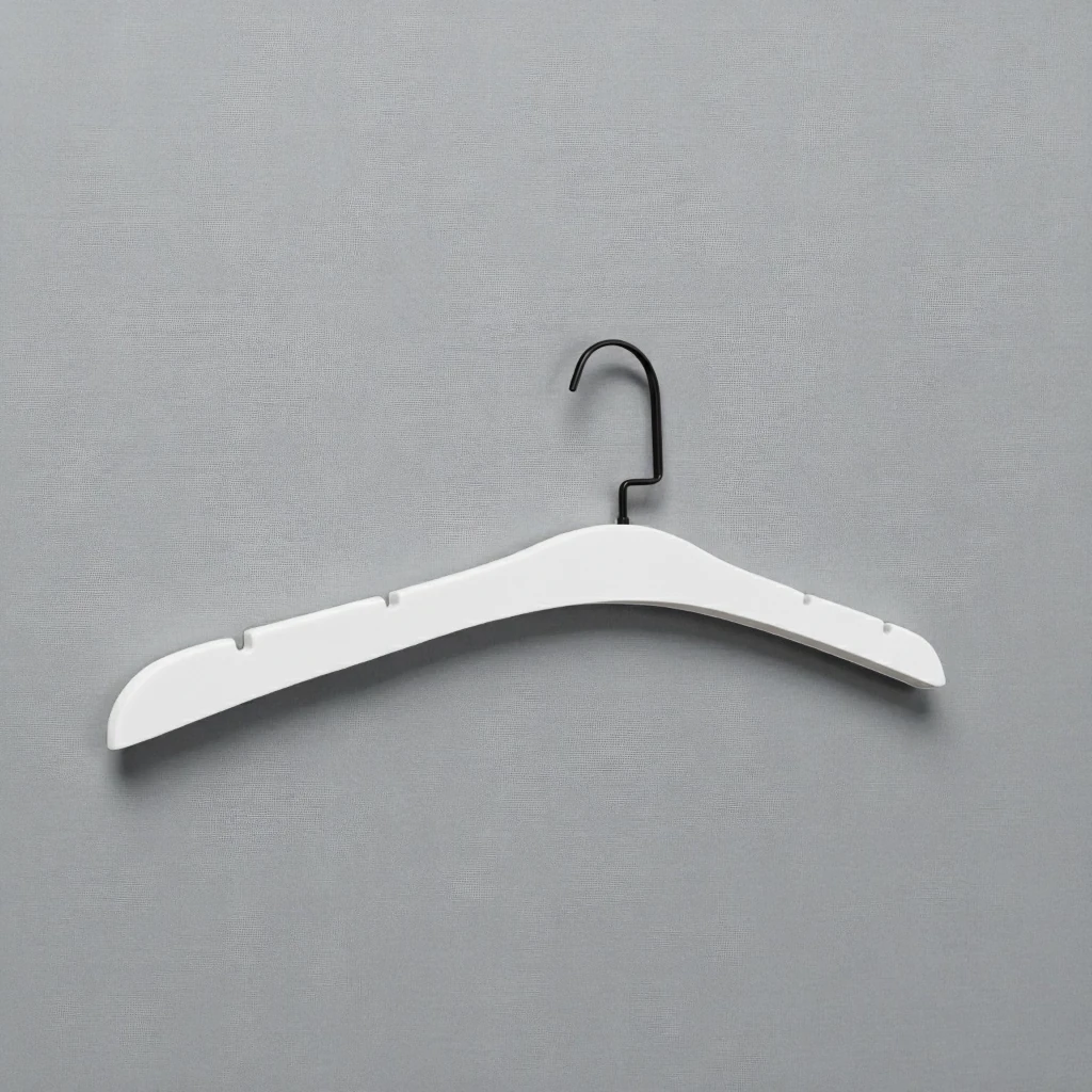 Beyaz Ahşap Gelinlik Triko Abiye Askısı Lama Kancalı - Siyah