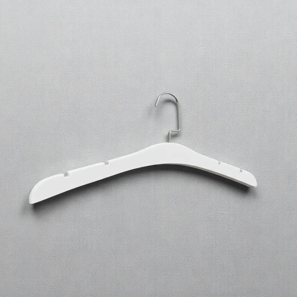 Beyaz Ahşap Gelinlik Triko Abiye Askısı Lama Kancalı - Gümüş