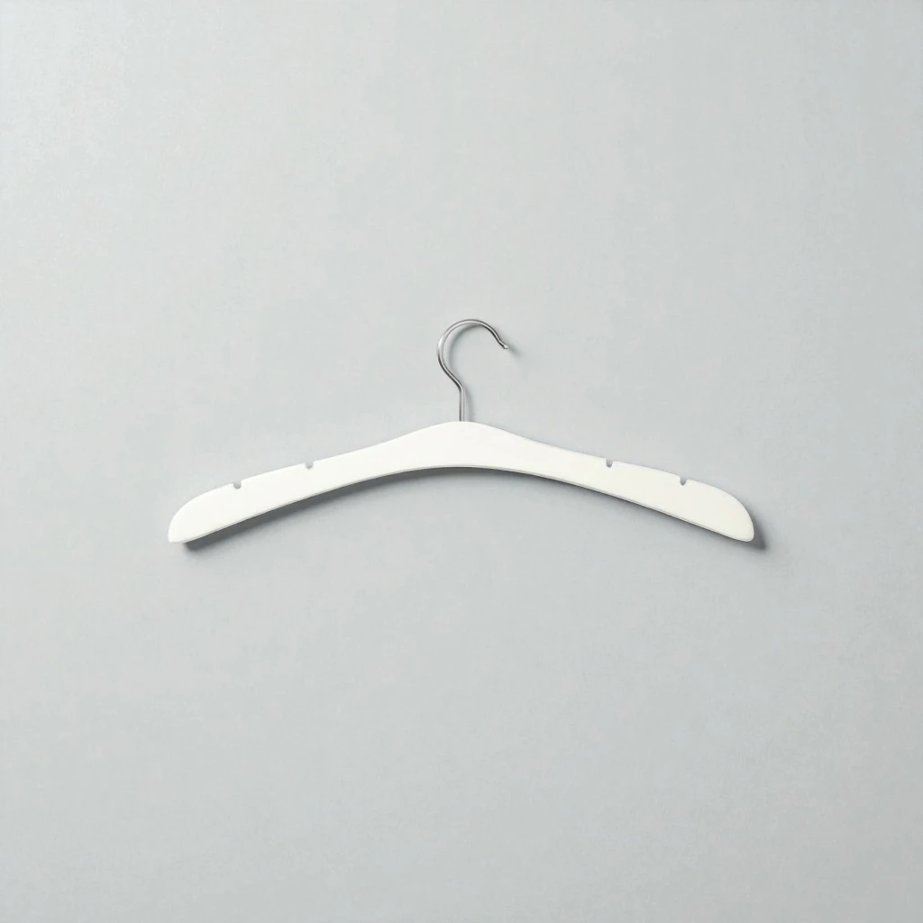 Beyaz Ahşap Gelinlik Triko Abiye Askısı Klasik Kalın Kancalı - Gümüş