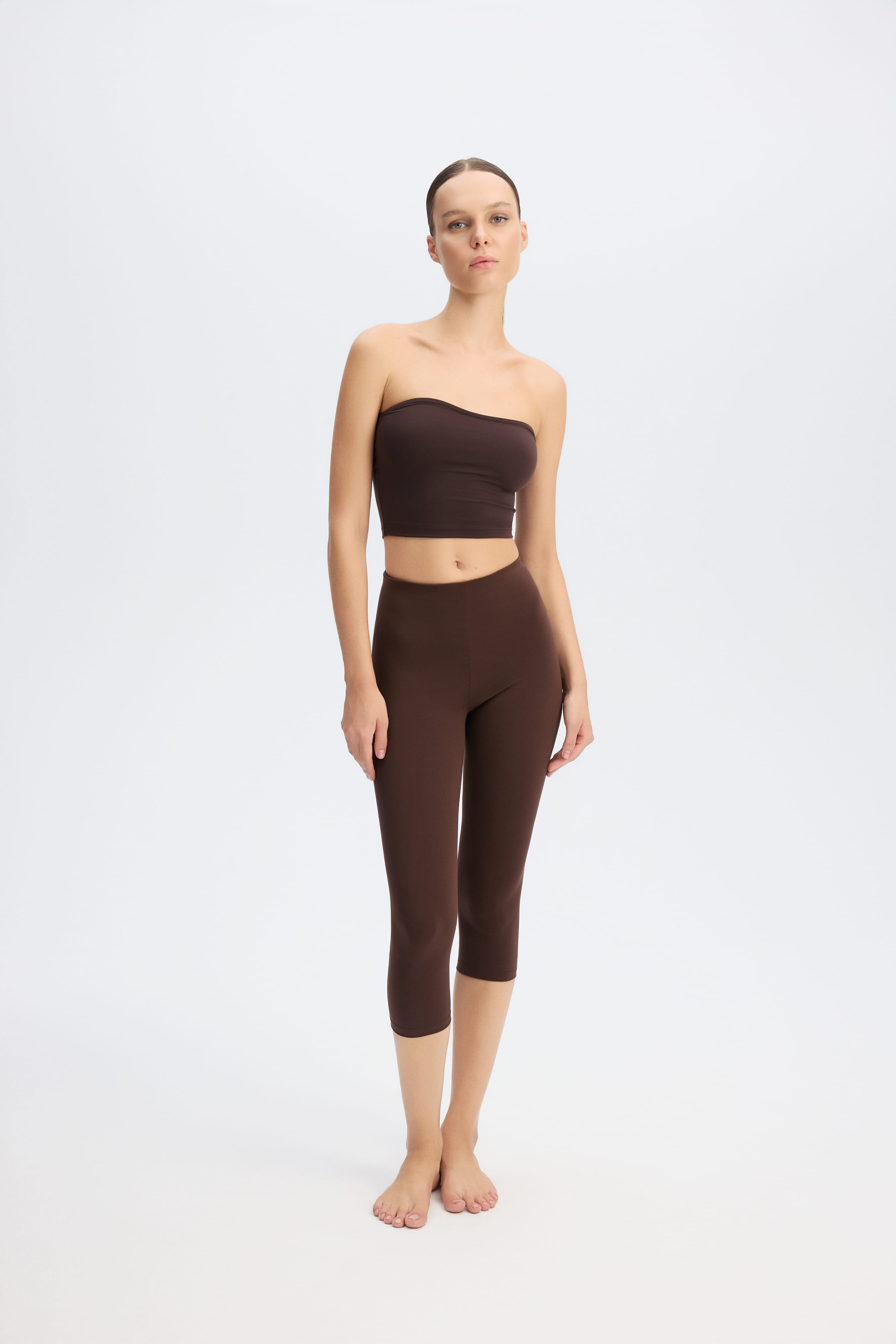 Shelby Capri Bottom - Brown