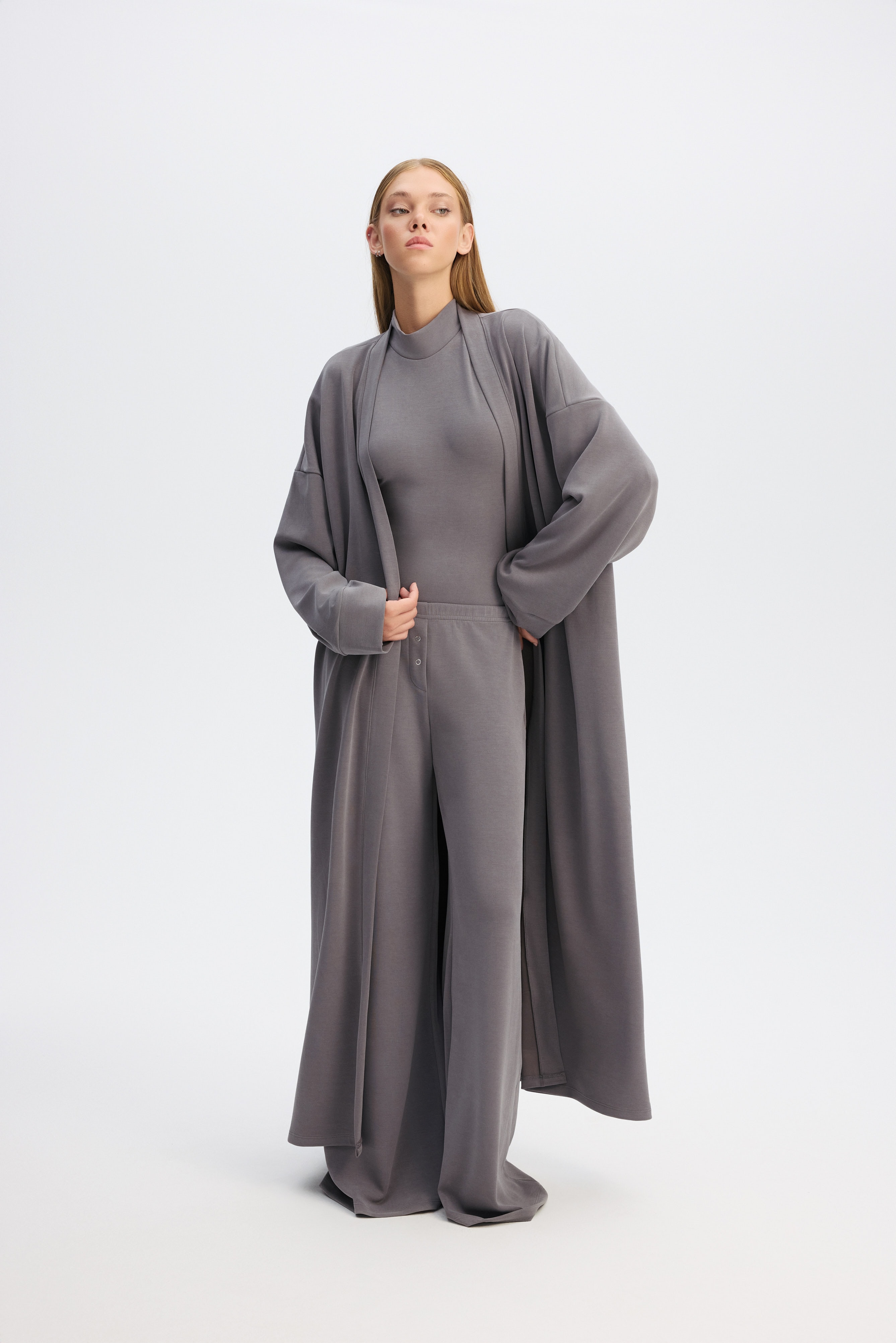 London Long Cardigan - Grey