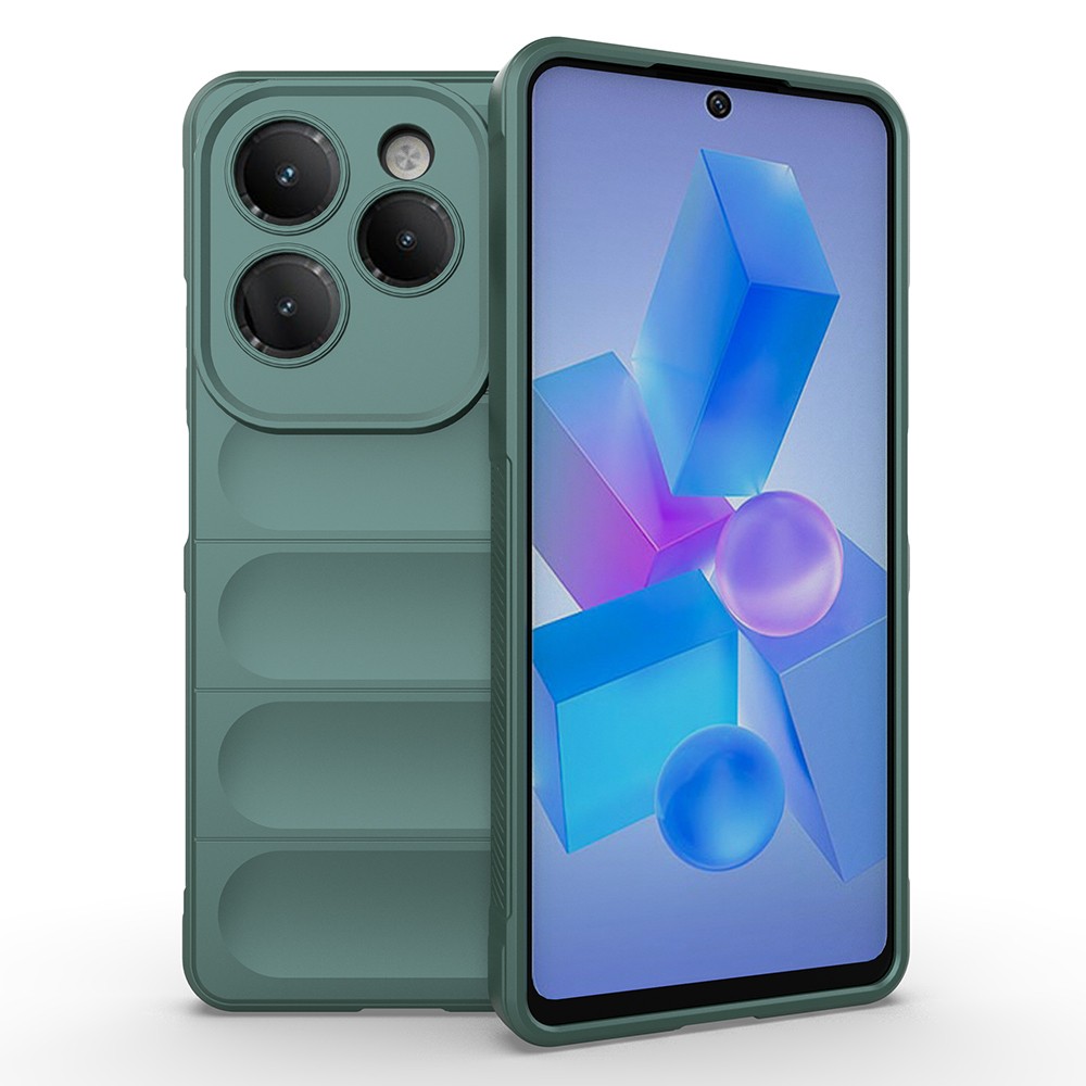 İnfinix Hot 40 Pro Kılıf Esnek TPU Oyuklu Arka Yüzey Tasarımlı Zore Etnik Silikon Kapak