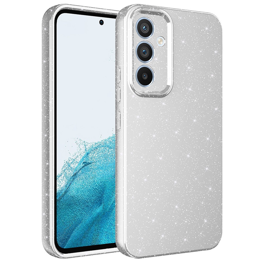 Galaxy S24 FE Kılıf Kamera Korumalı Simli Lüks Zore Koton Kapak