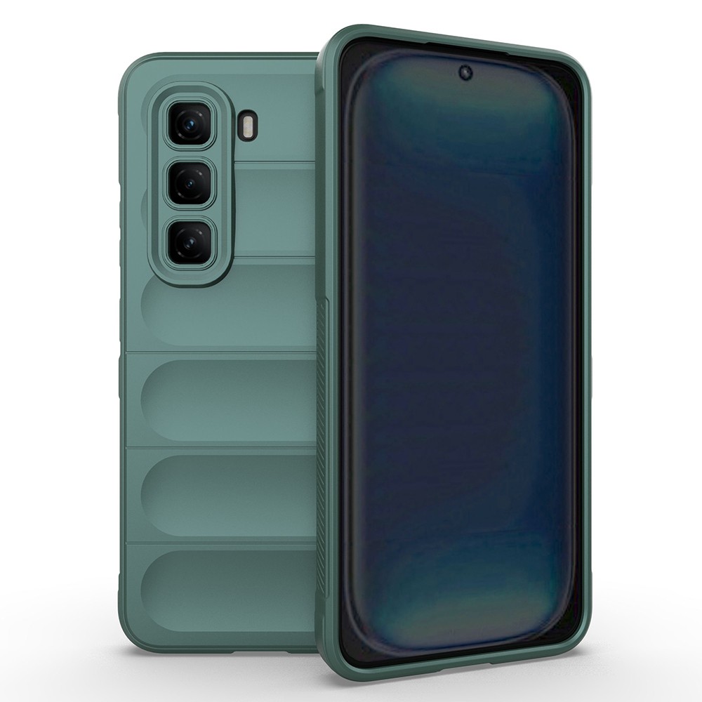 İnfinix Hot 50 4G Kılıf Esnek TPU Oyuklu Arka Yüzey Tasarımlı Zore Etnik Silikon Kapak