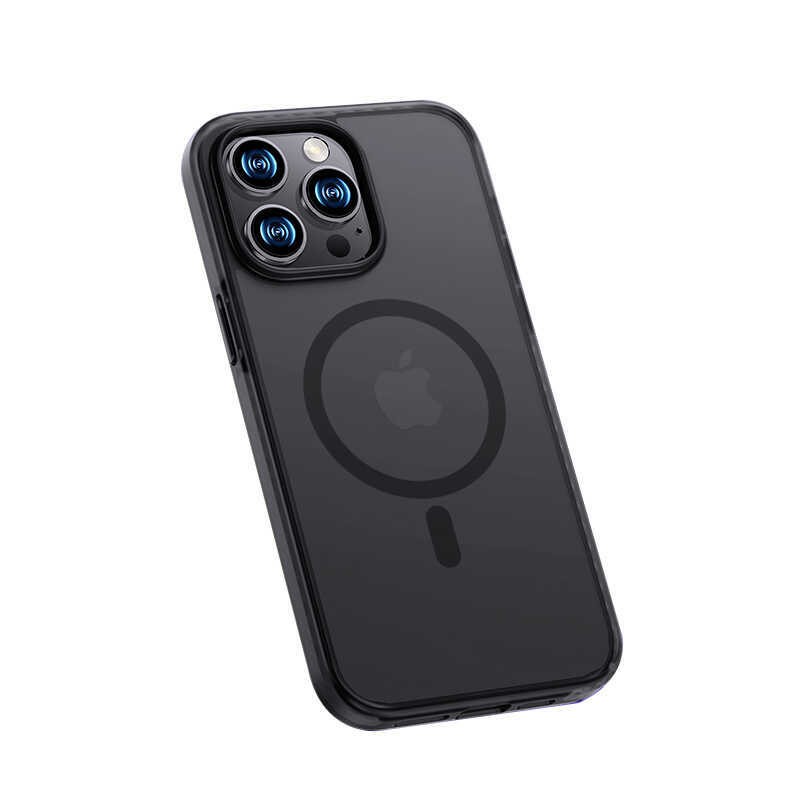 Apple iPhone 14 Pro Max Kılıf Kenarları Silikon Airbagli Mat Arka Yüzey Benks Icesand Kapak