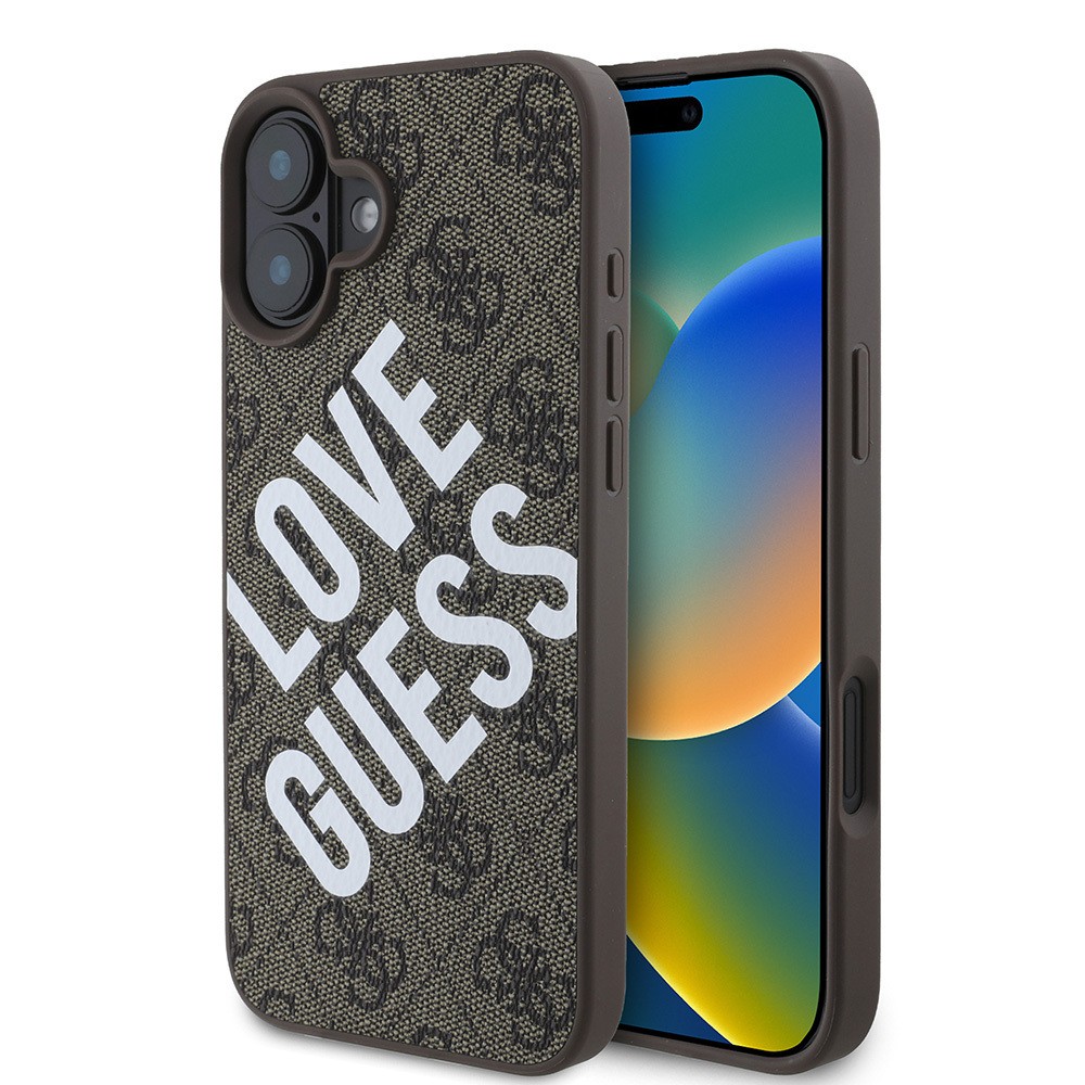 Apple iPhone 16 Kılıf Guess Orjinal Lisanslı Big Love Guess Kapak