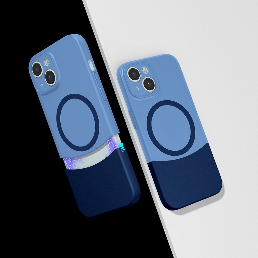 Apple iPhone 15 Kılıf M-Safe Şarj Özellikli Mıknatıslı Zore Duble Kapak