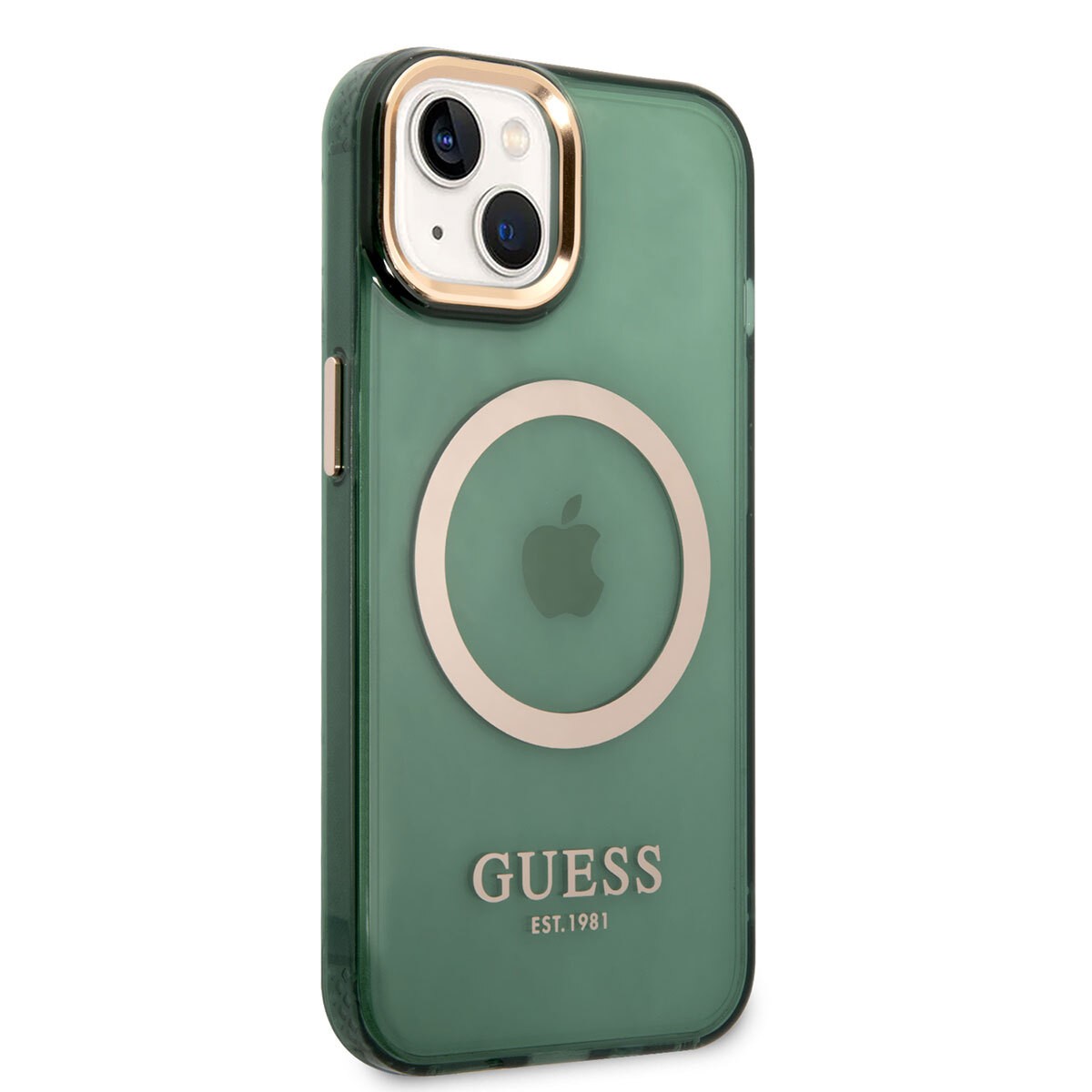 Apple iPhone 14 Kılıf GUESS Magsafe Şarj Özellikli Airbagli Dizayn Kapak