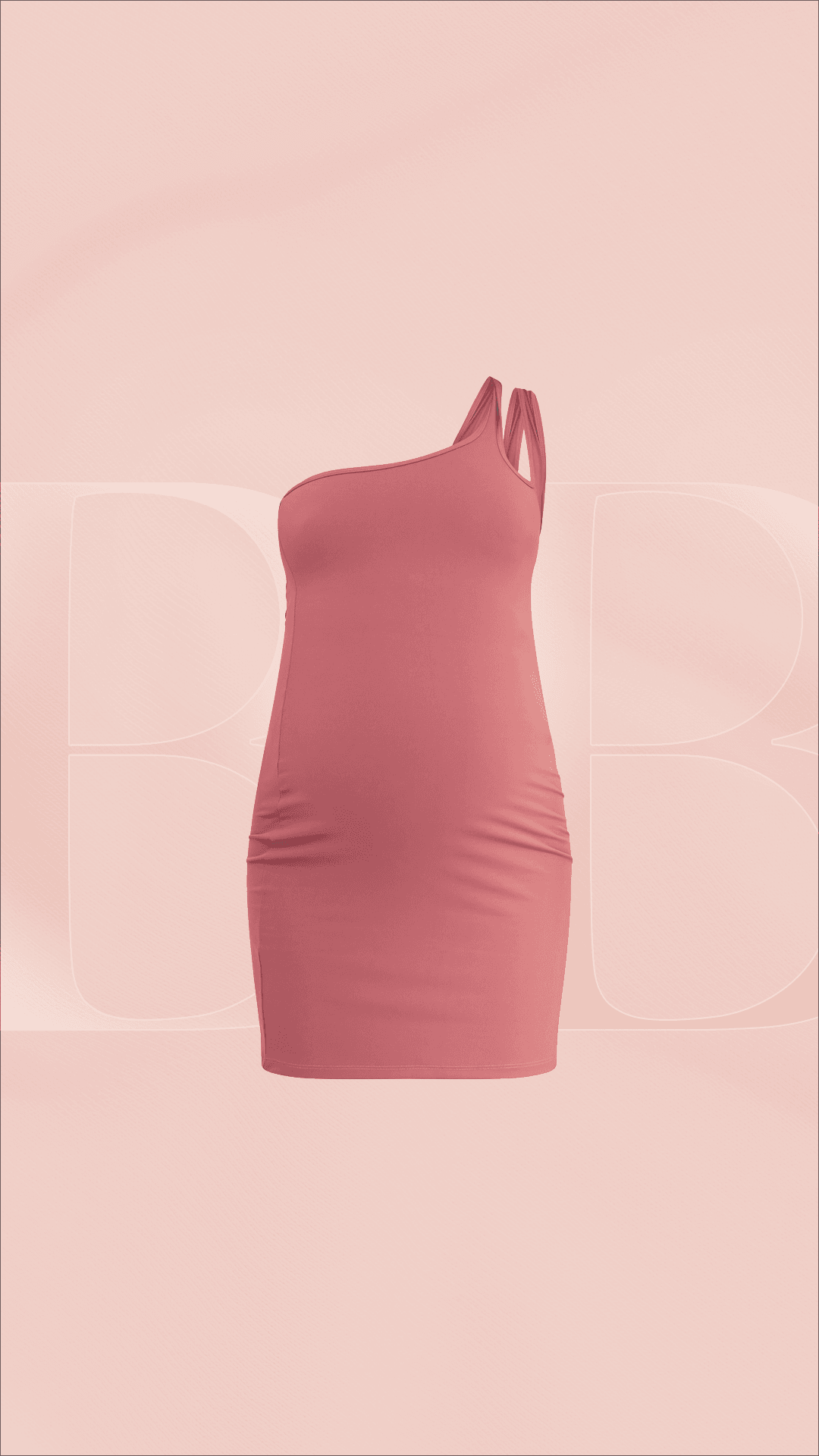 One shoulder mini dress